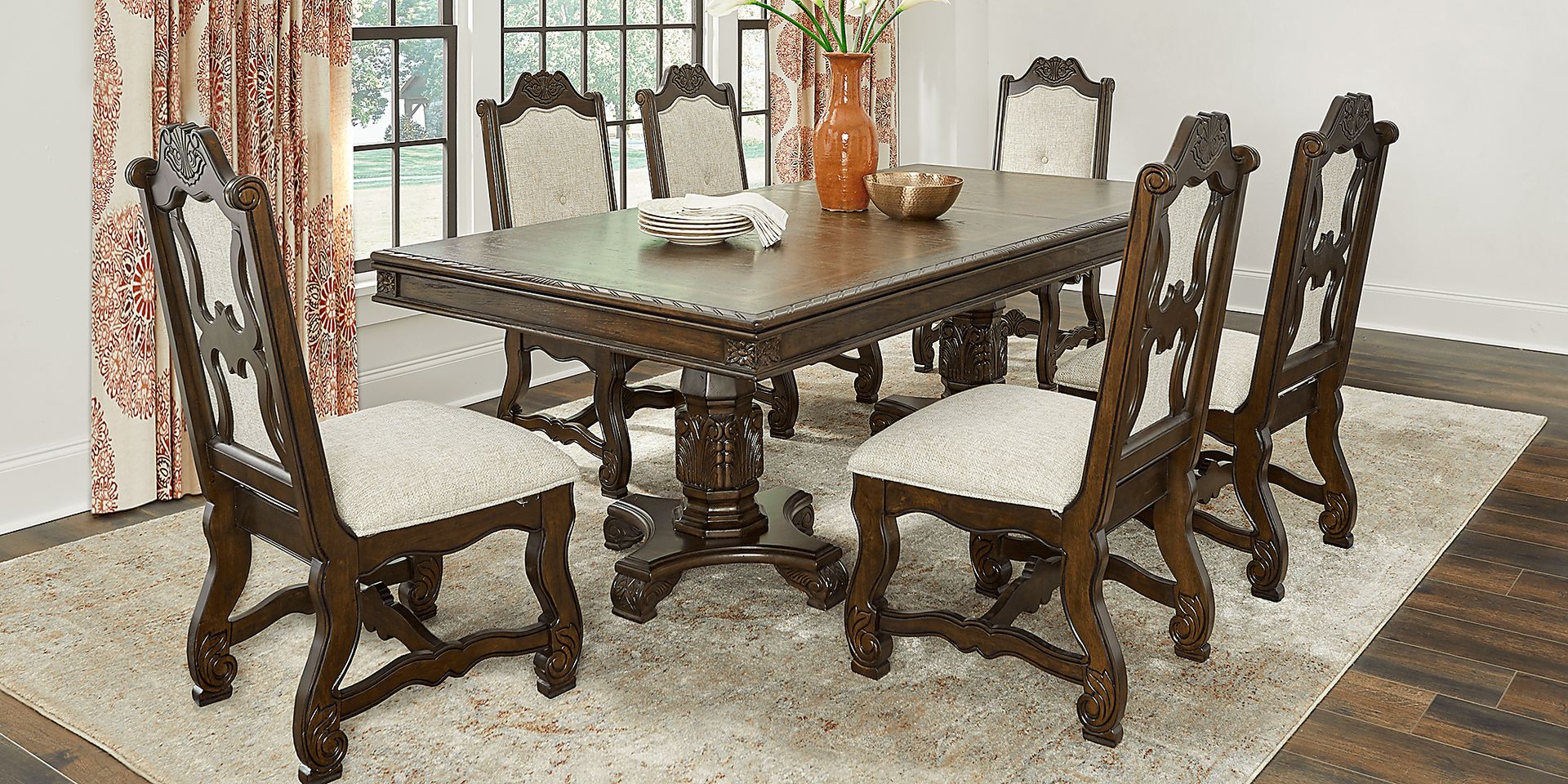 Provence Park Brown Rectangle Dining Table - Image 3