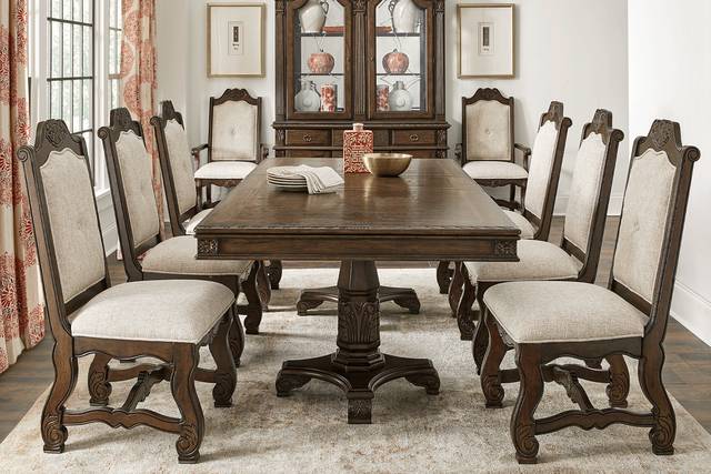 Provence Park Brown Rectangle Dining Table - Thumbnail - Image 2