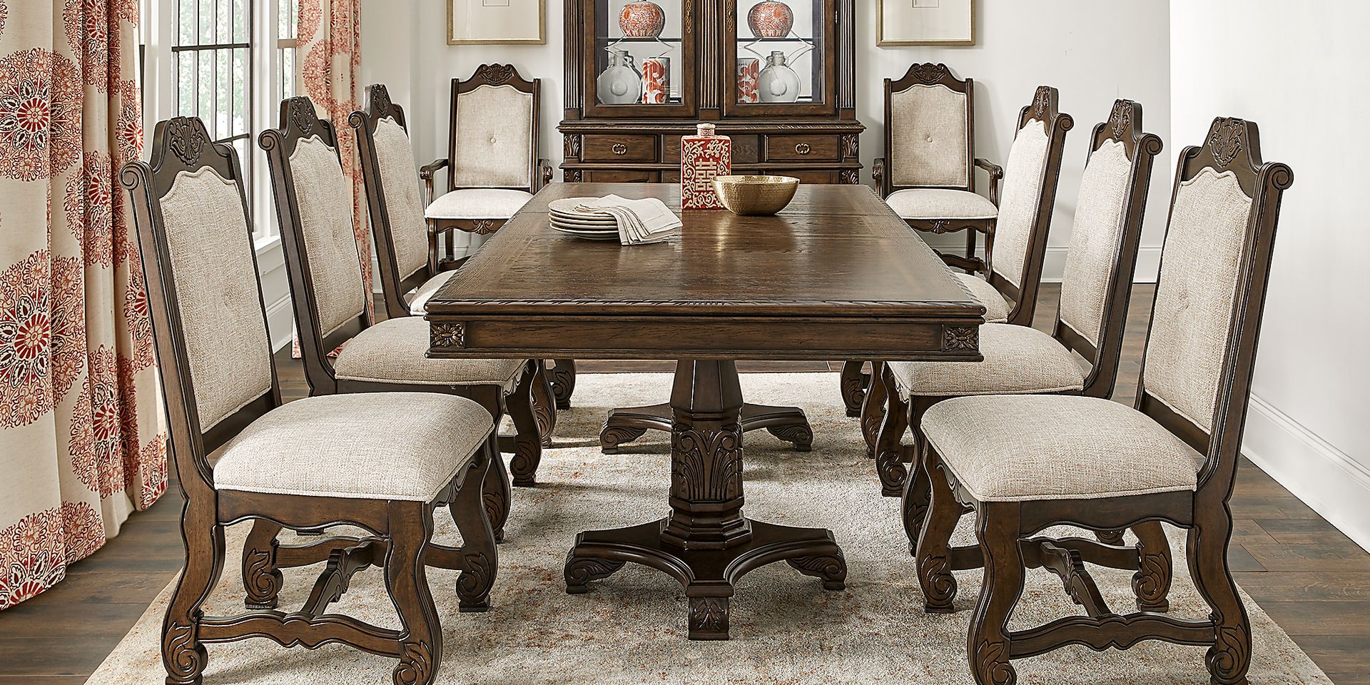 Provence Park Brown 9 Pc Dining Room - Image 1