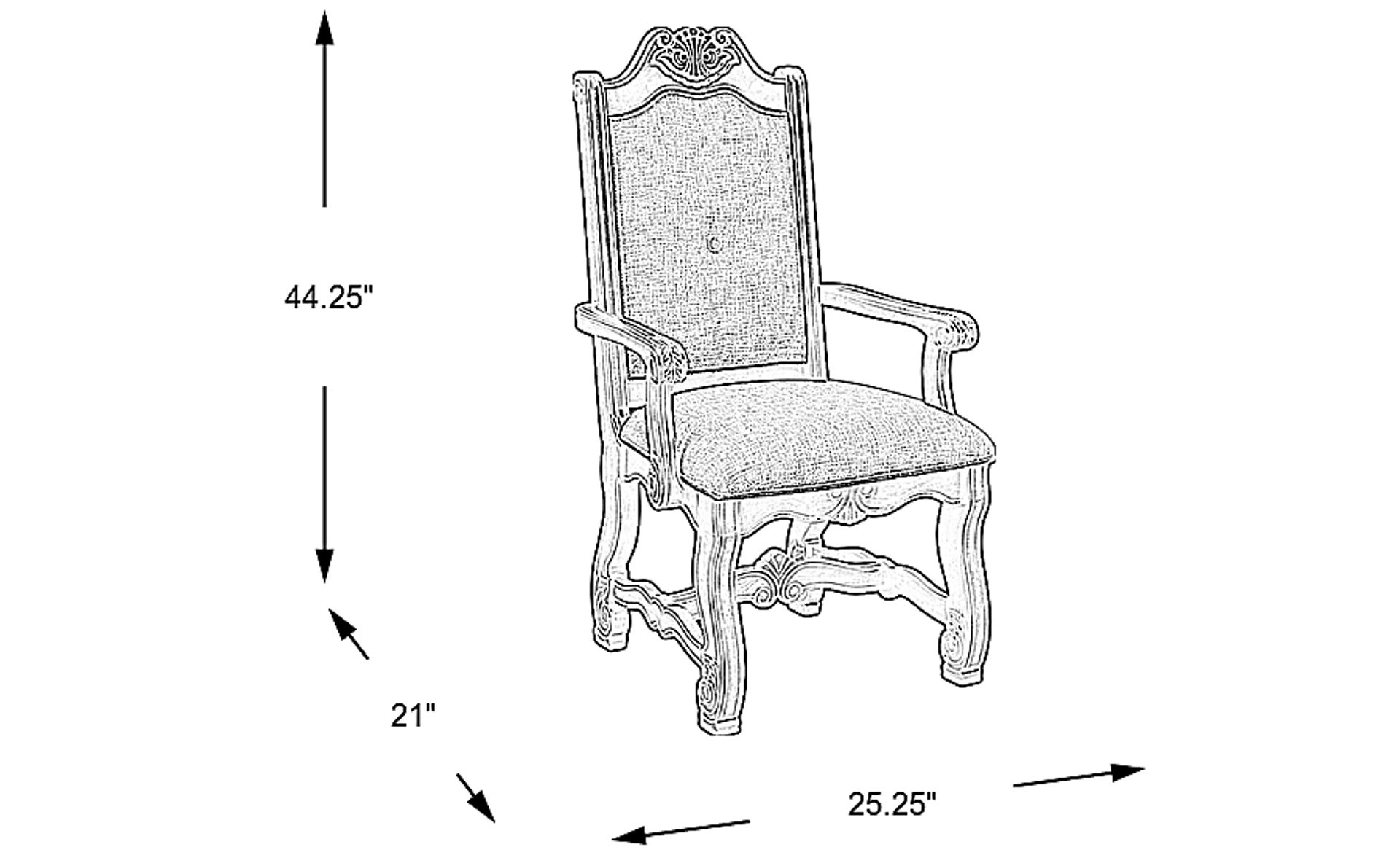 Dimension Image. Please refer to the Dimension Tab on this page for dimension details.