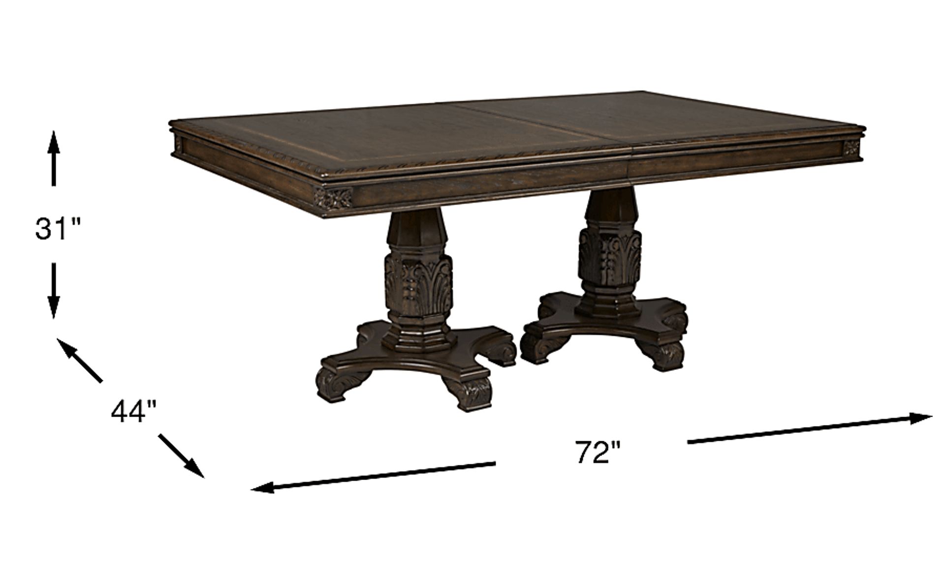 Dimension Image. Please refer to the Dimension Tab on this page for dimension details.