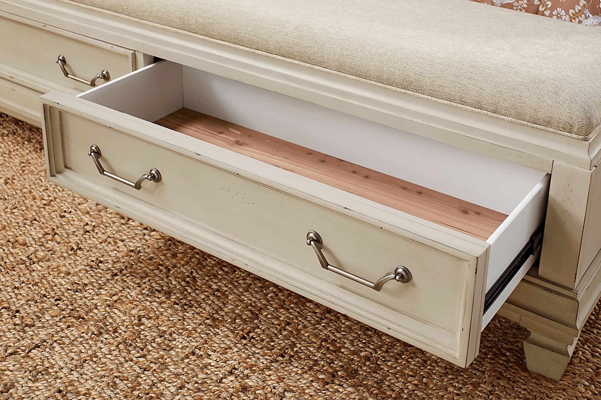 Provence White 7 Pc King Storage Bedroom - Image 6