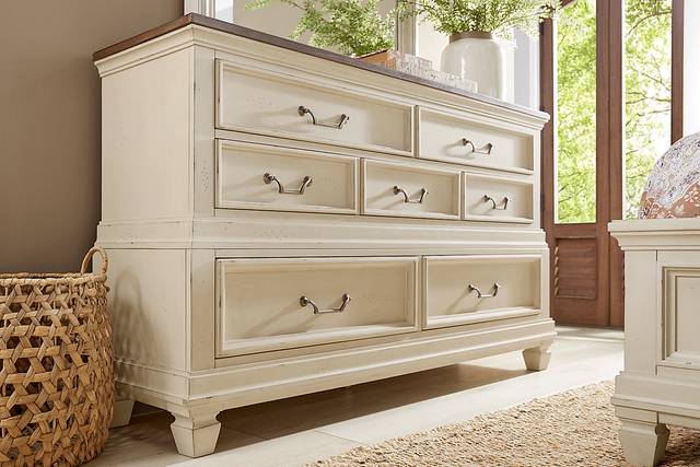 Provence White 7 Pc King Storage Bedroom - Thumbnail - Image 9