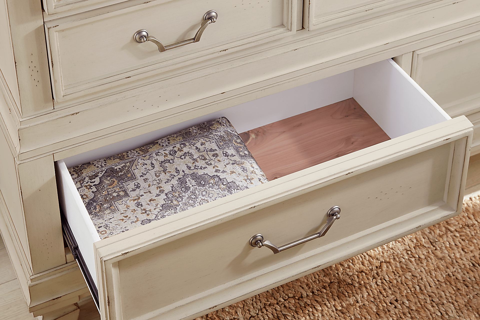 Provence White 7 Pc King Storage Bedroom - Image 10