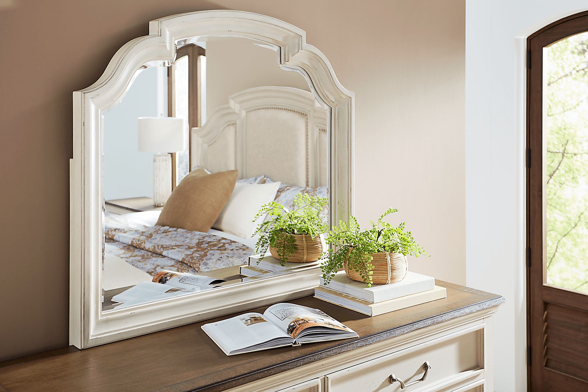 Provence White 7 Pc King Storage Bedroom - Image 20
