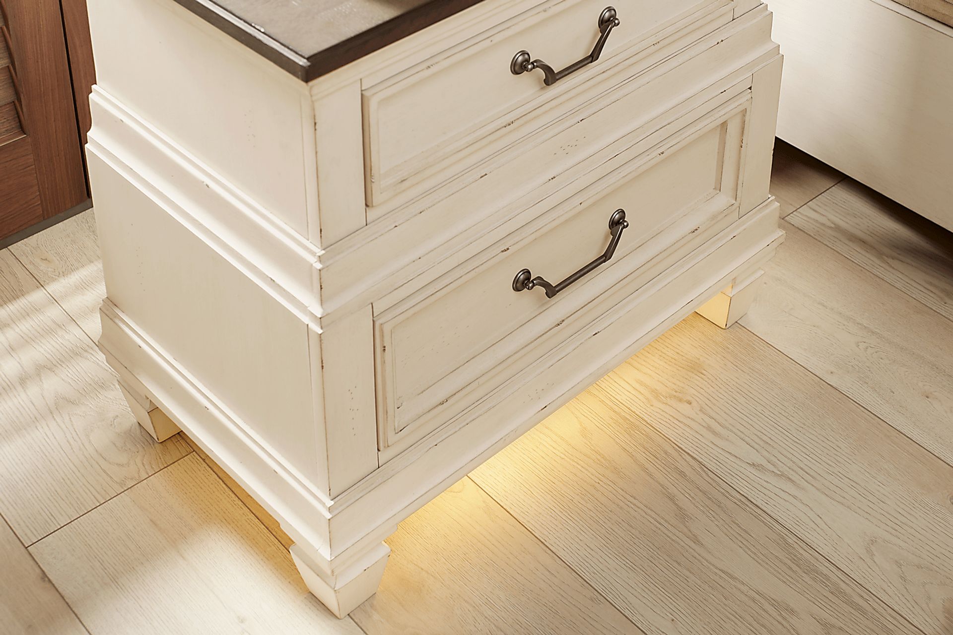 Provence White 7 Pc King Storage Bedroom - Image 16