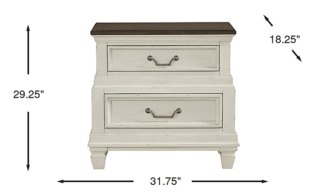 Provence White Nightstand