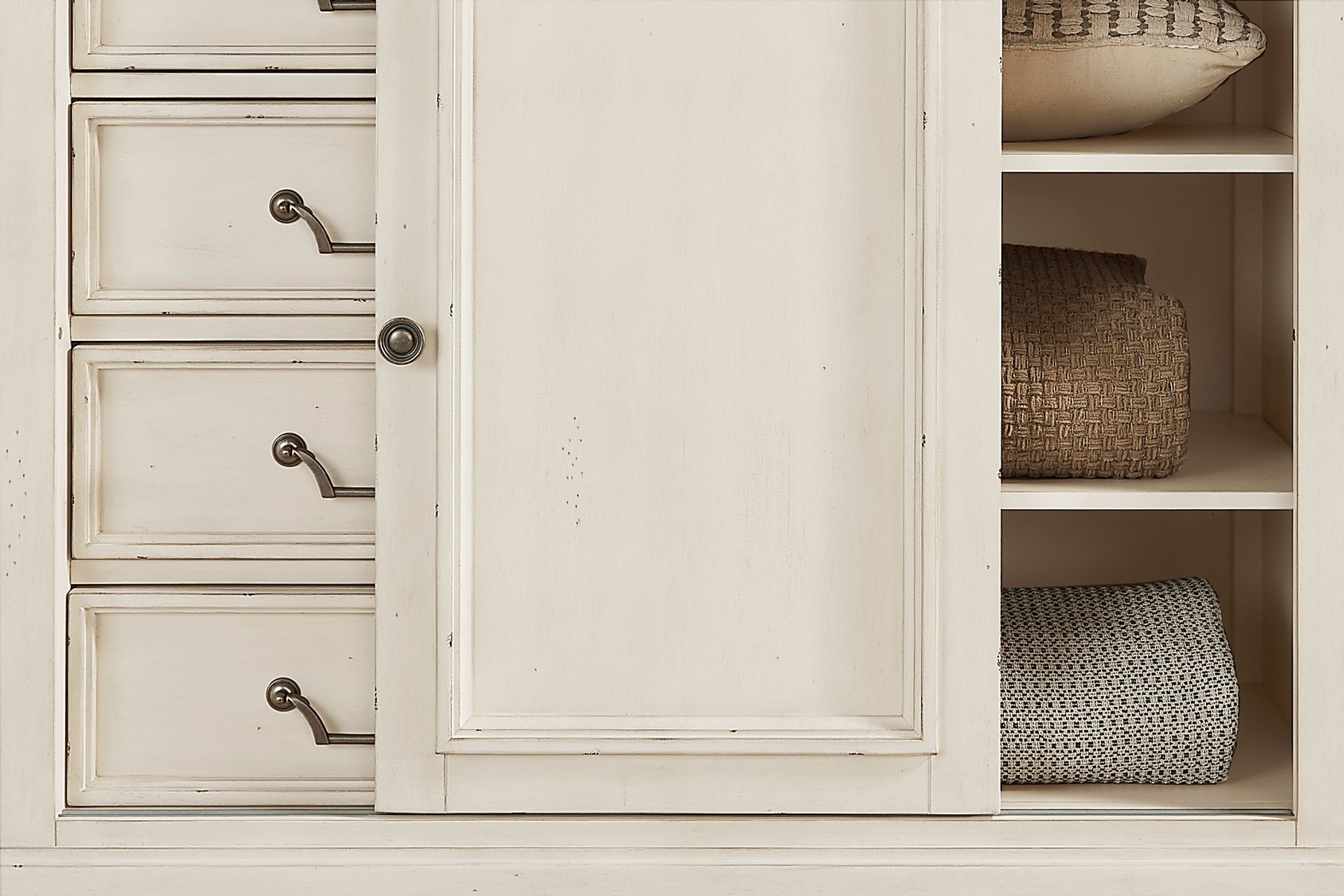 Provence White Sliding Door Chest - Image 5