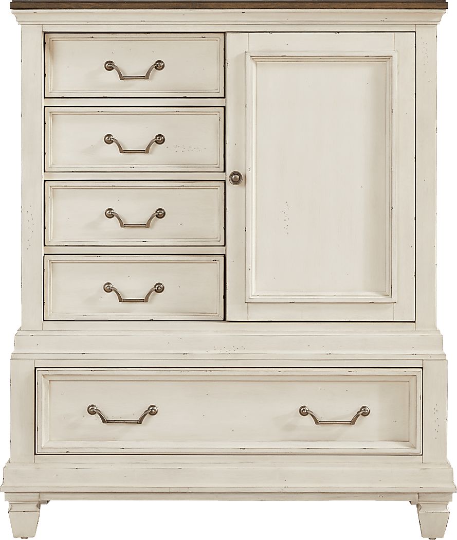 Provence White Sliding Door Chest