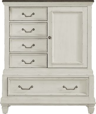 Provence White Sliding Door Chest