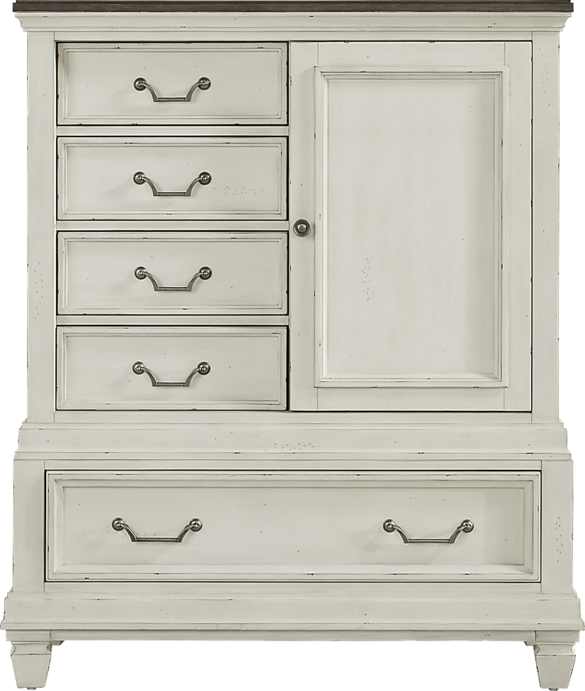Provence White Sliding Door Chest