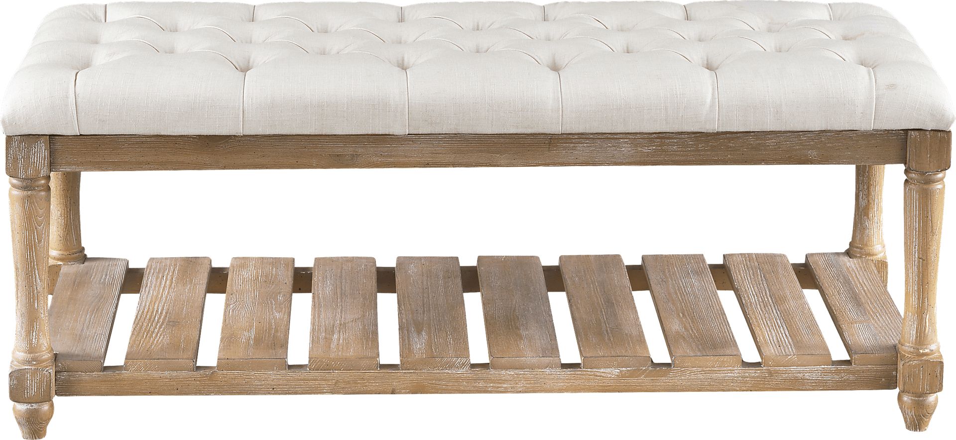 Provost Cream Accent Bench - Image 2