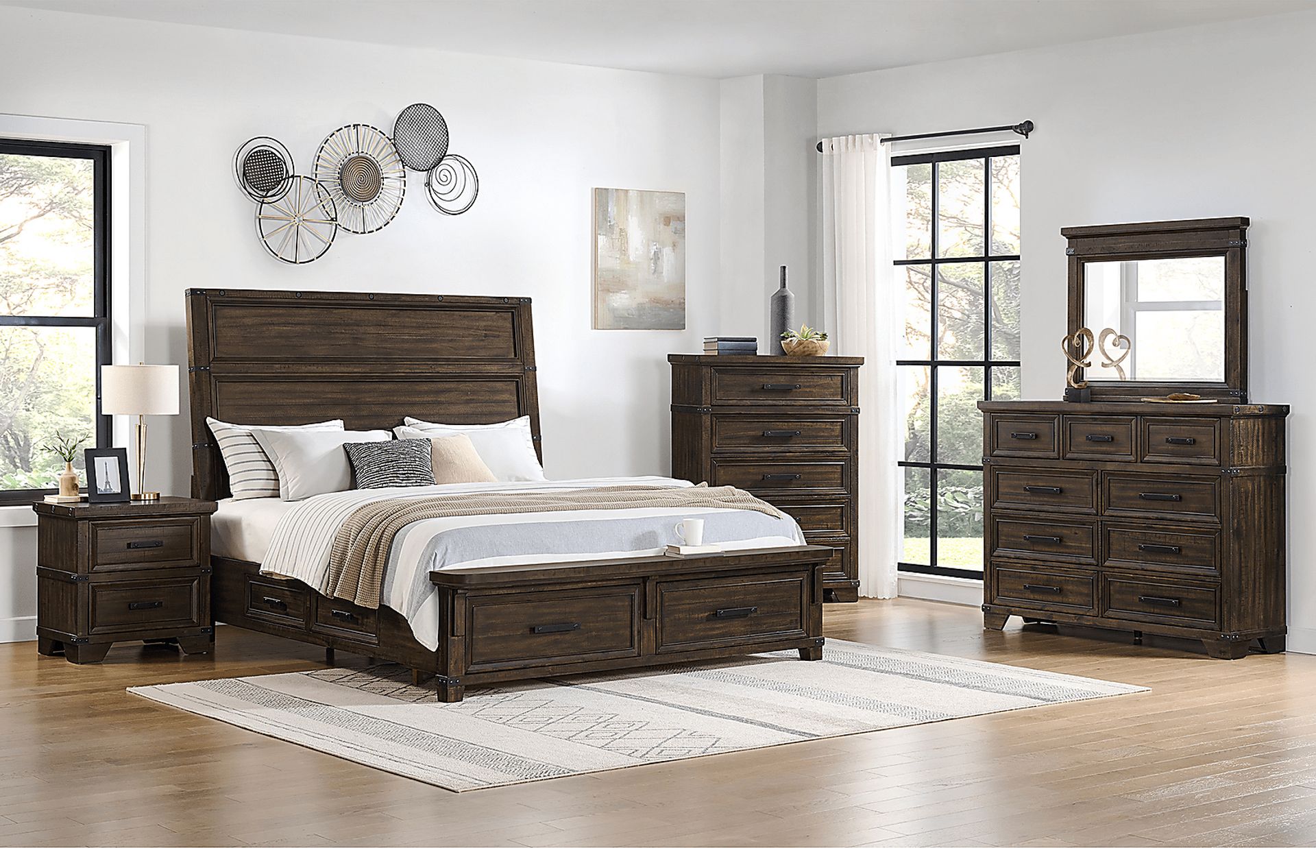 Prunera Gray Nightstand - Image 2