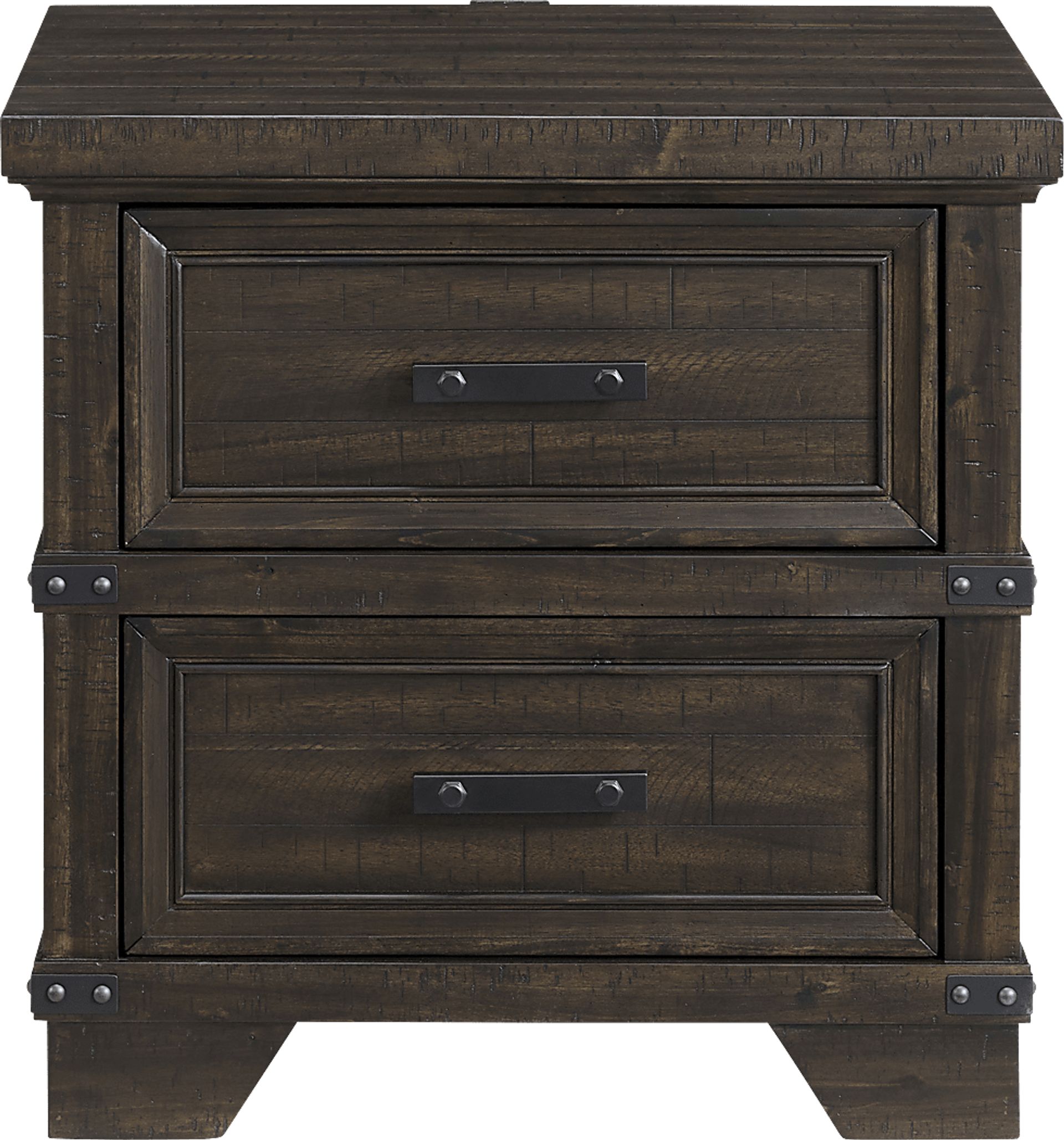Prunera Gray Nightstand - Image 4