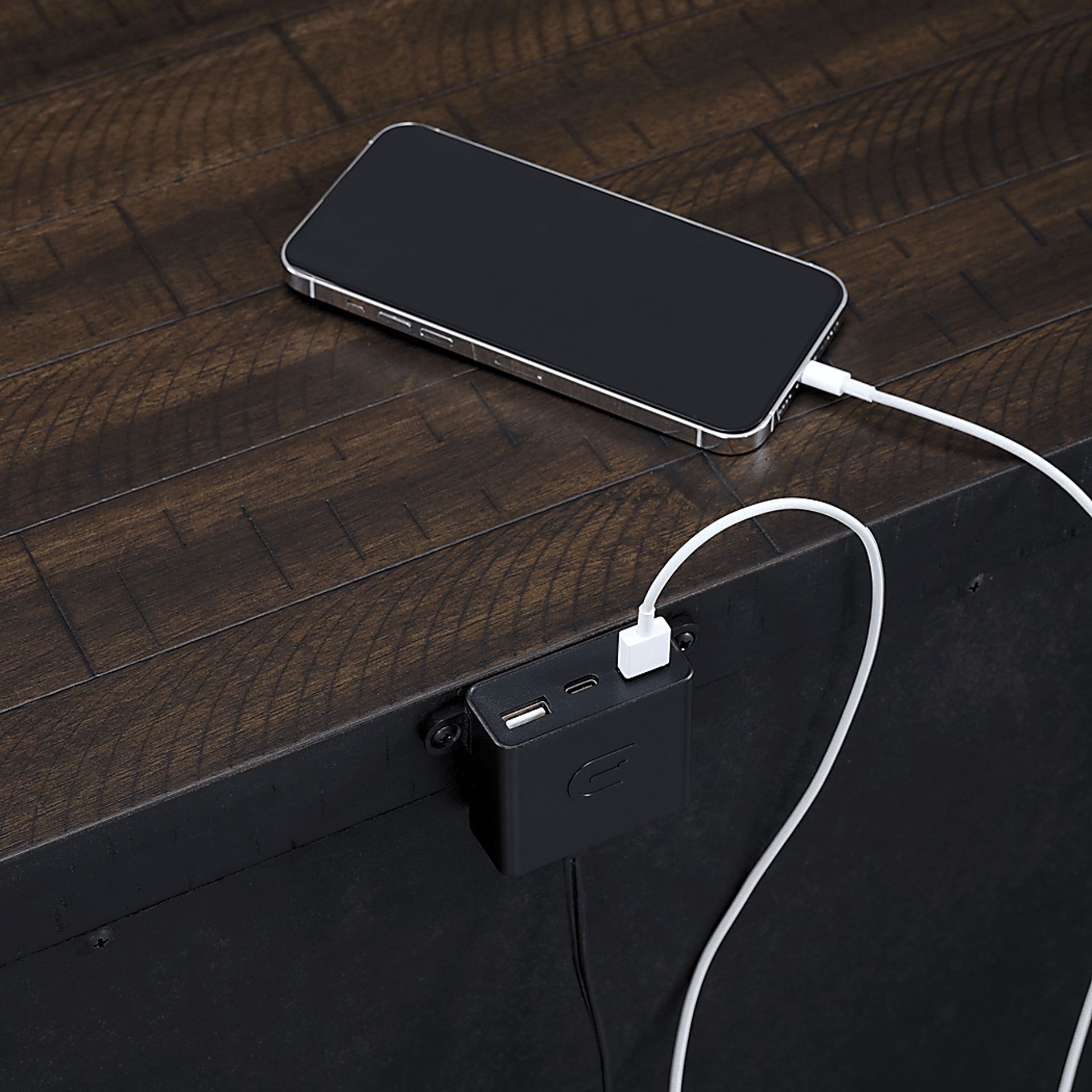 Prunera Gray Nightstand - Image 5