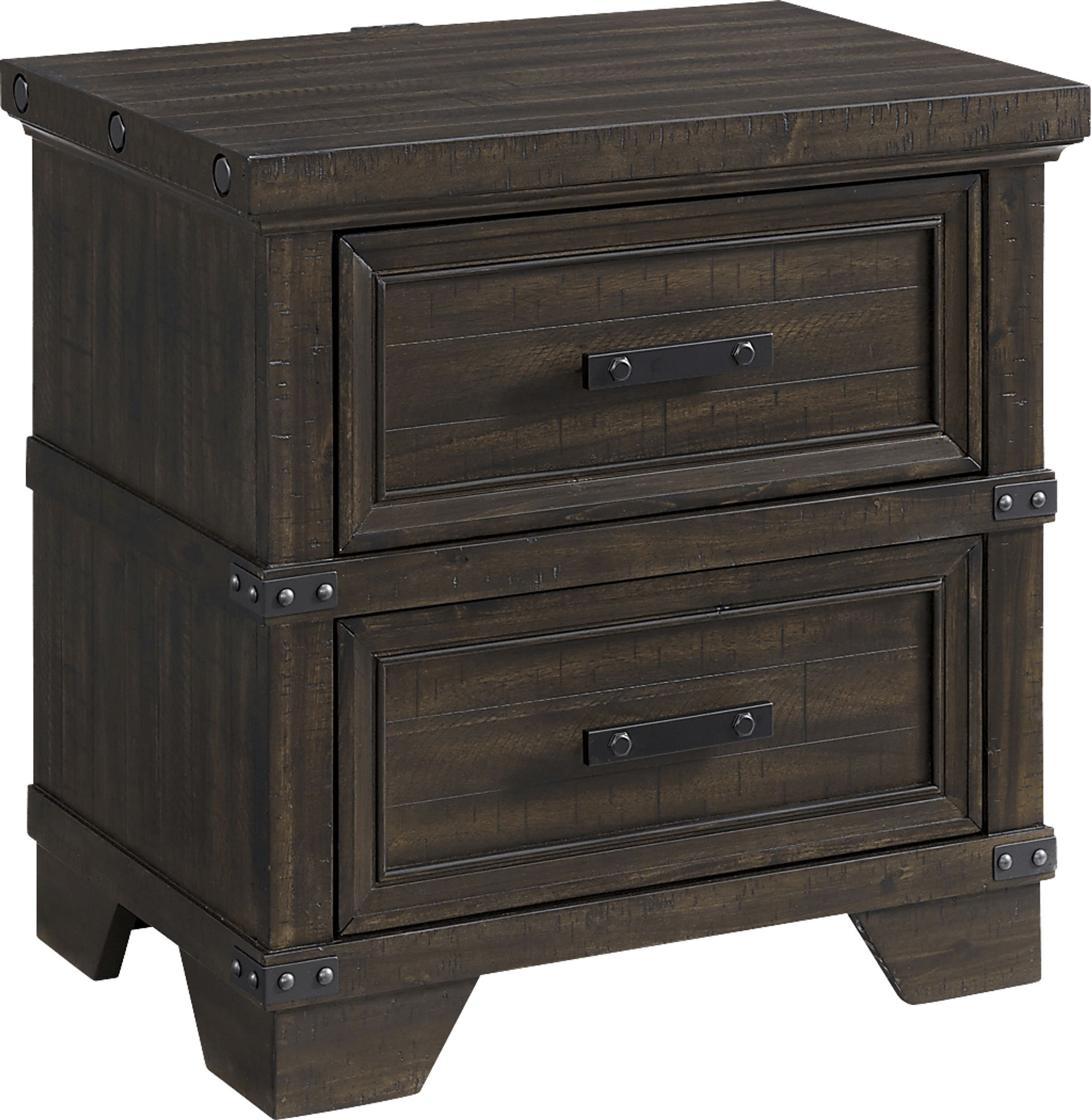 Prunera Gray Nightstand - Image 1