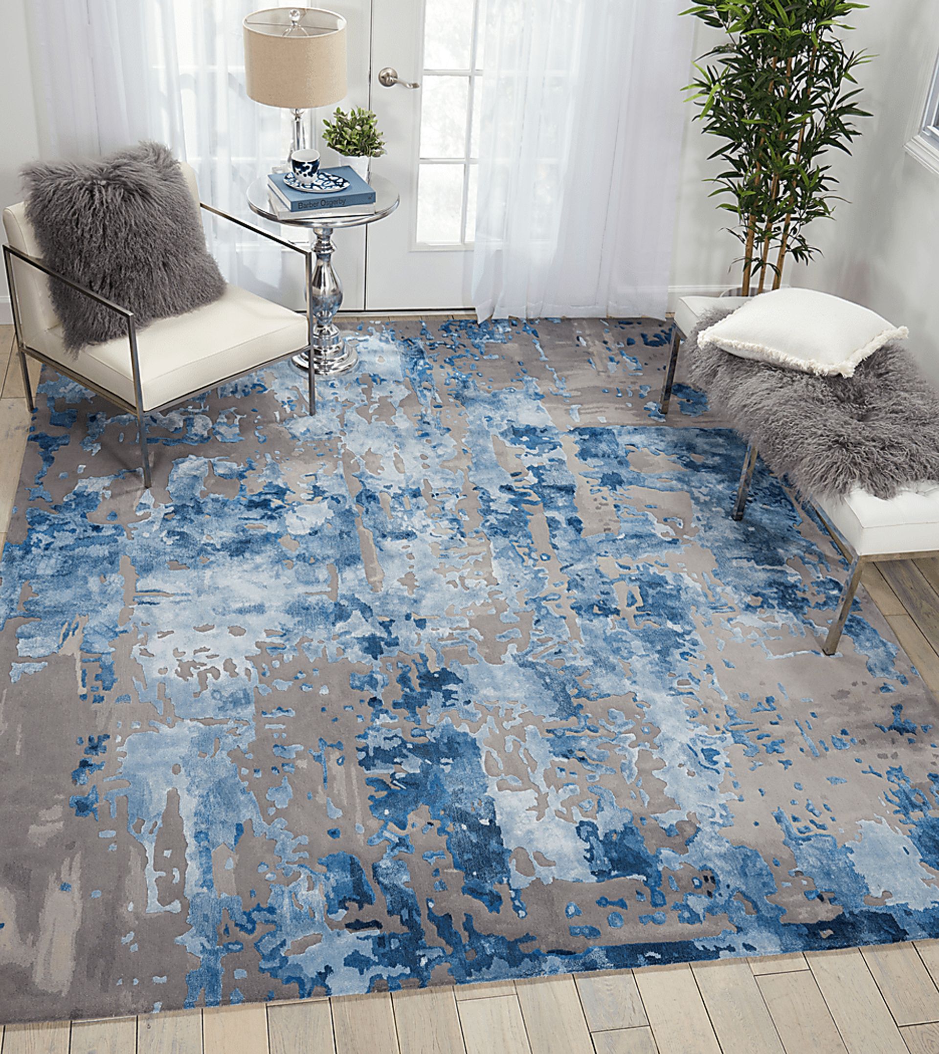 Pruzor Blue/Gray 7'9 x 9'9 Rug - Image 5