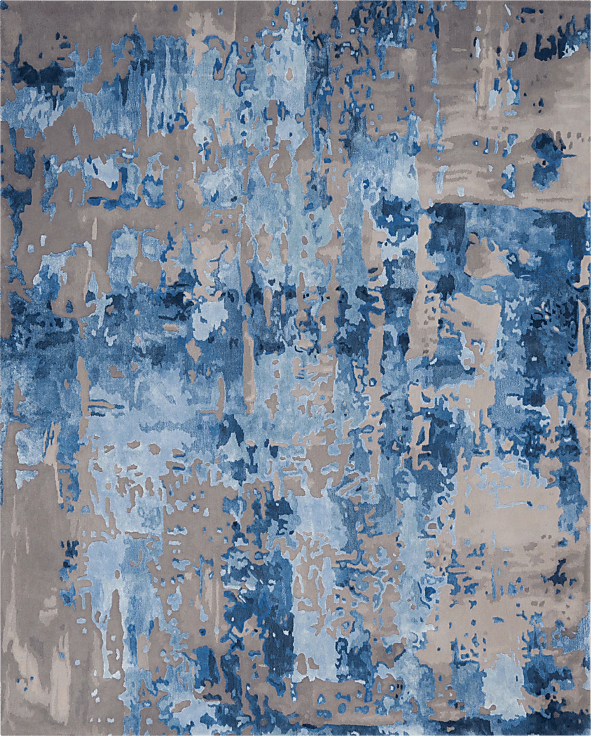 Pruzor Blue/Gray 7'9 x 9'9 Rug - Image 1