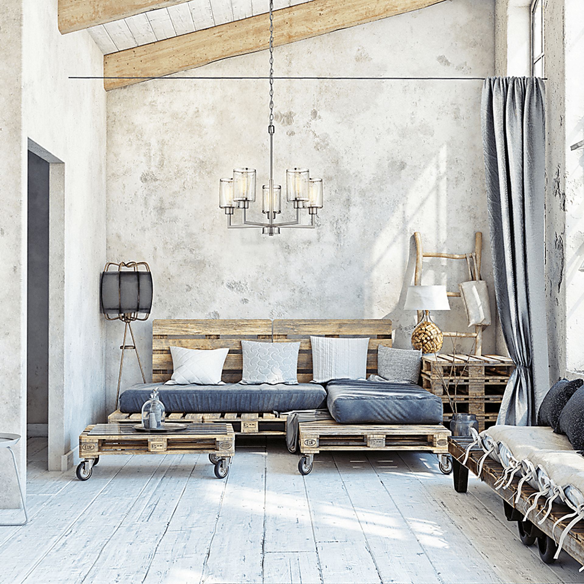 Pulama Nickel Chandelier - Image 2