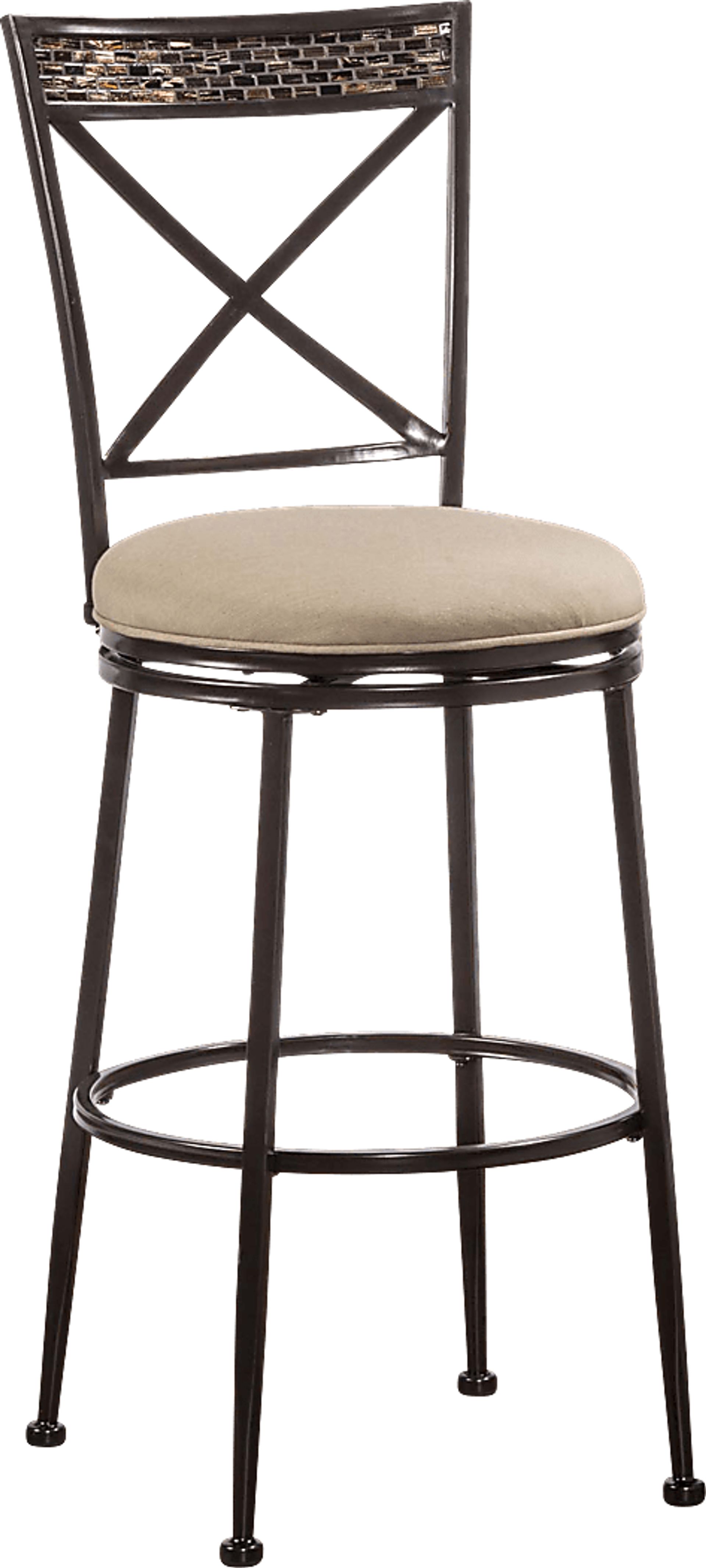 Pullman Bronze Outdoor Swivel Barstool - Image 1