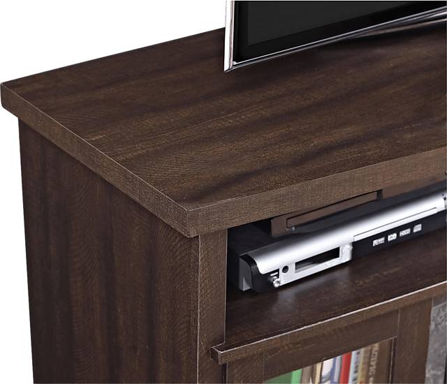 Puntail Espresso 53 in. Console with Electric Fireplace - Thumbnail - Image 5