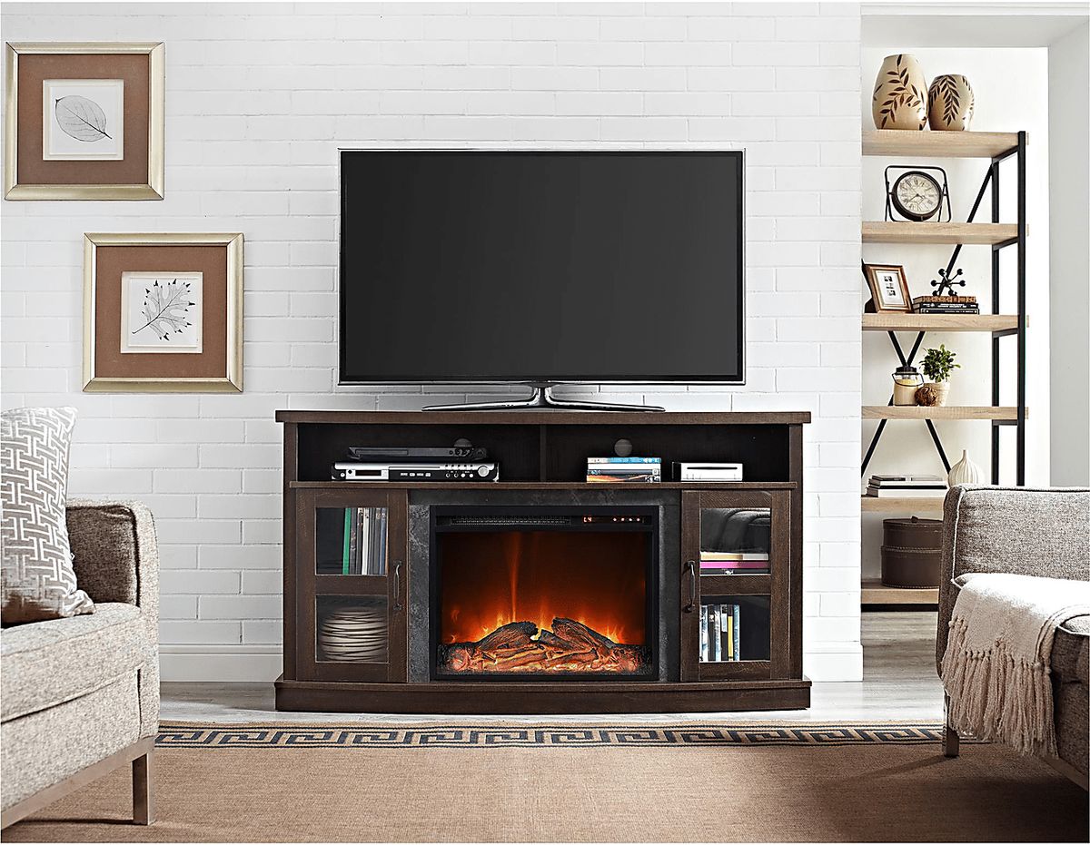 Puntail Espresso Dark Wood Tv Console | Rooms to Go