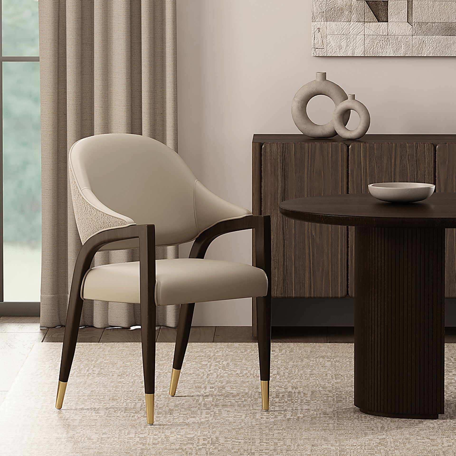 Punui Gray Arm Chair - Image 2