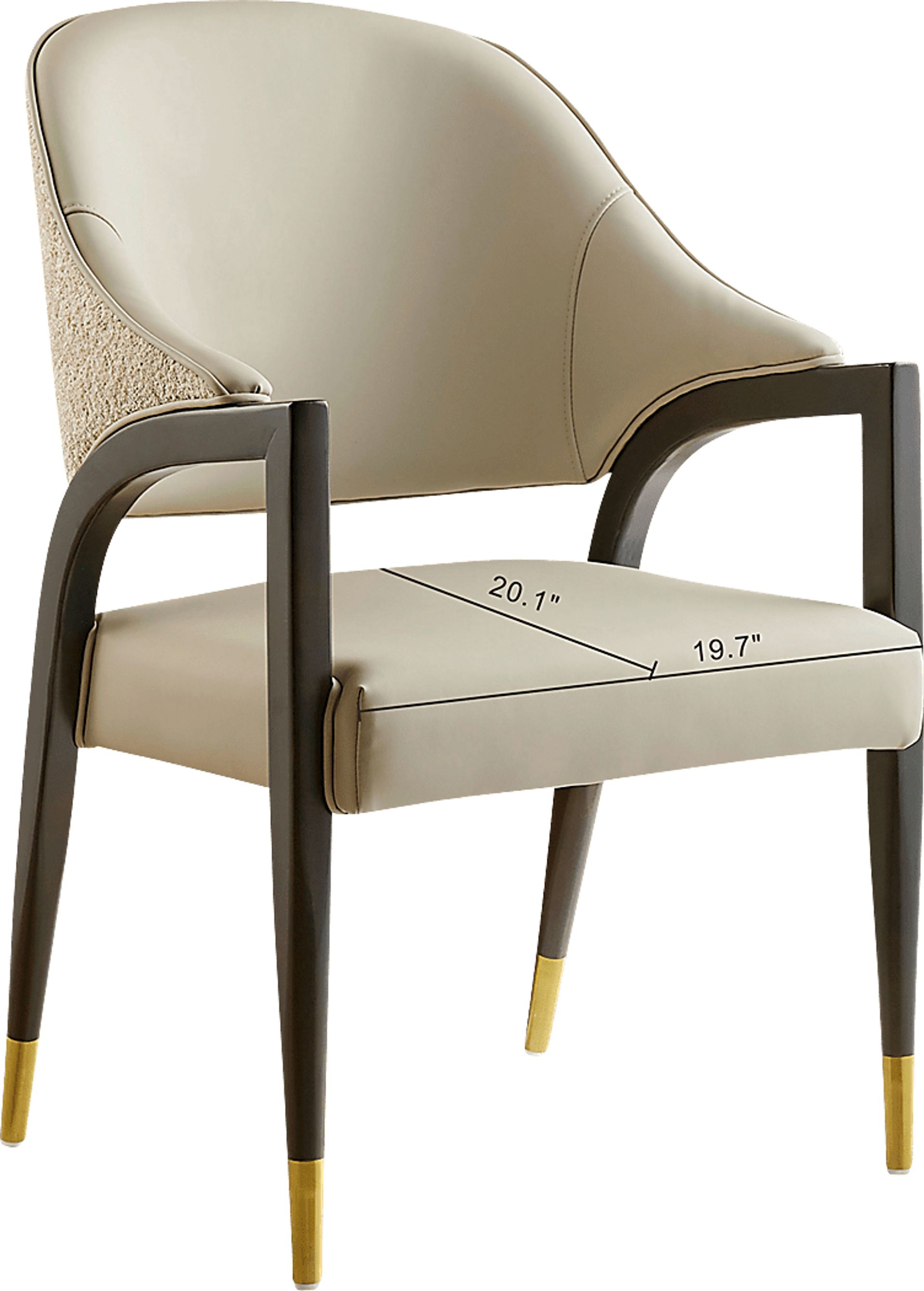 Punui Gray Arm Chair - Image 3