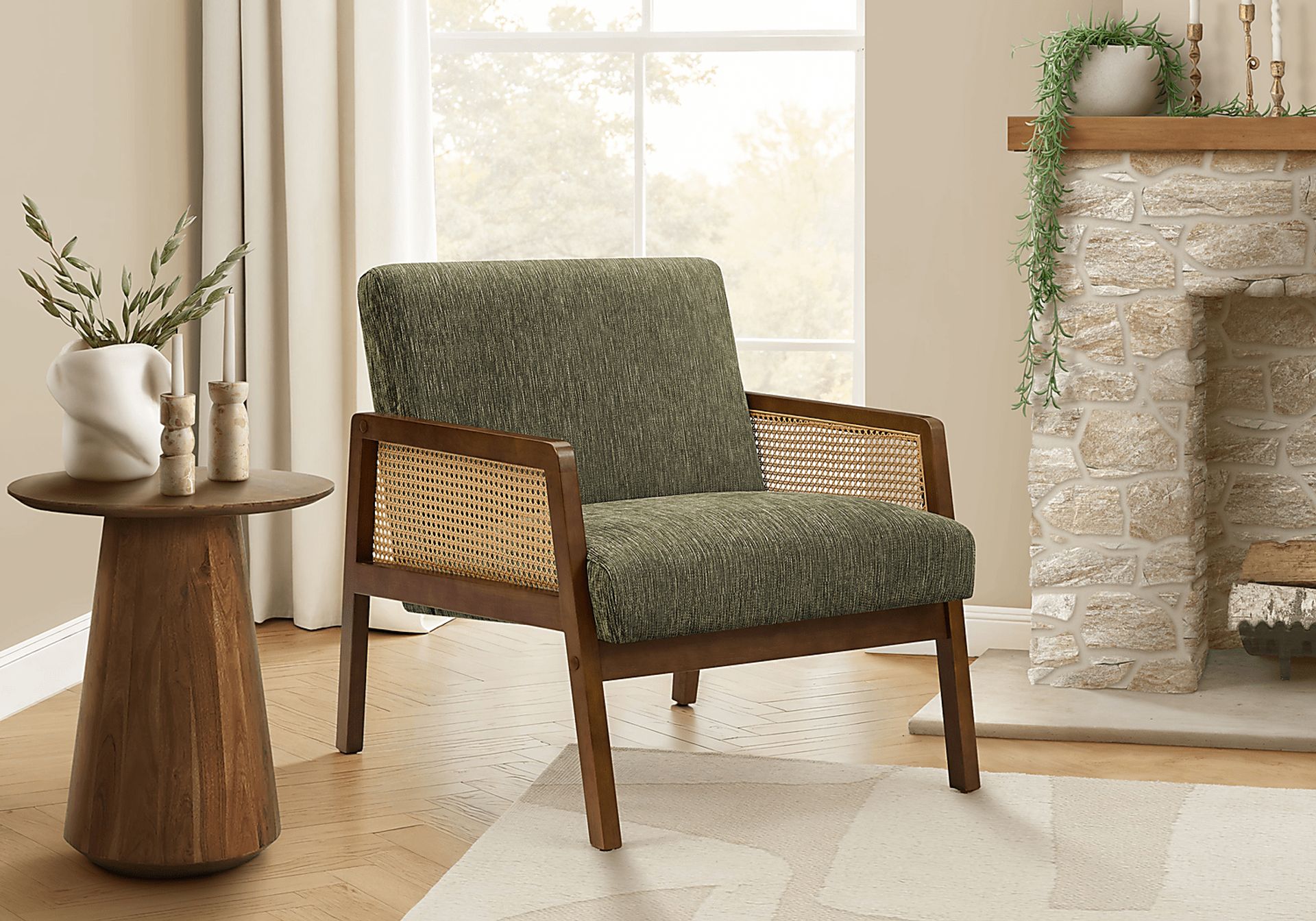 Pupun Green Accent Chair - Image 2