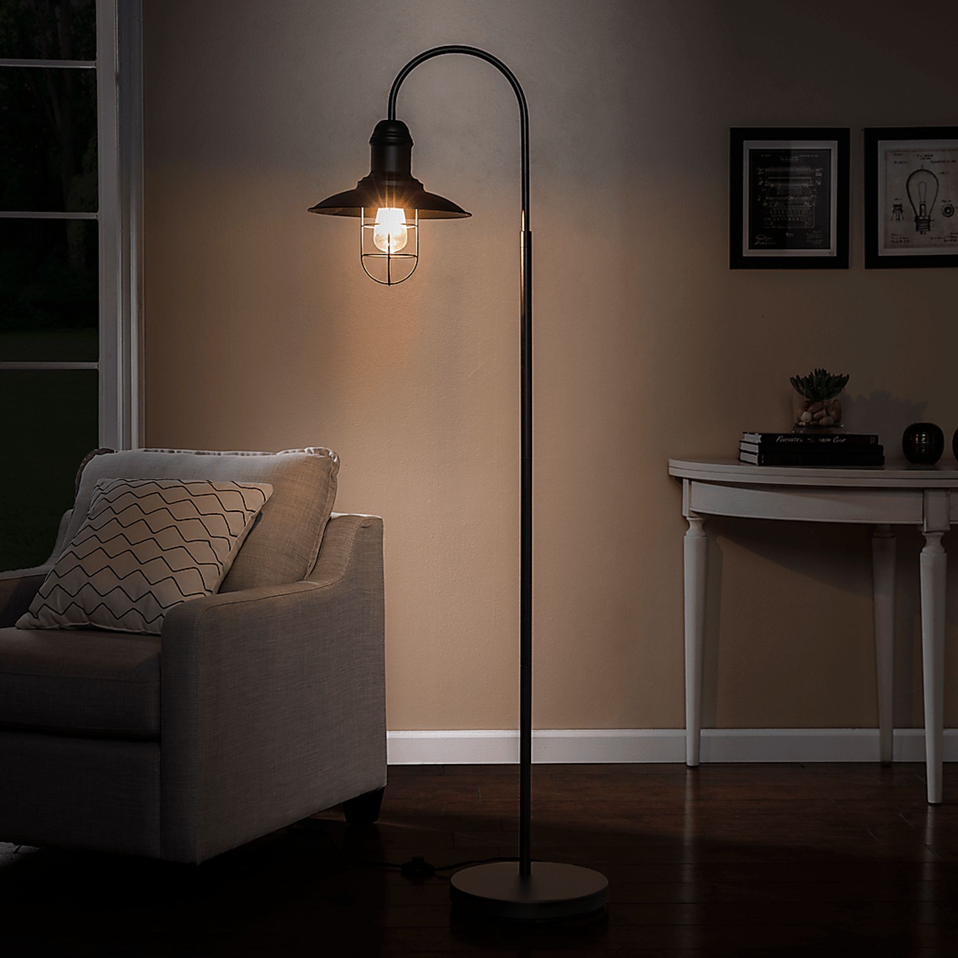 Purcell Black Floor Lamp - Image 4