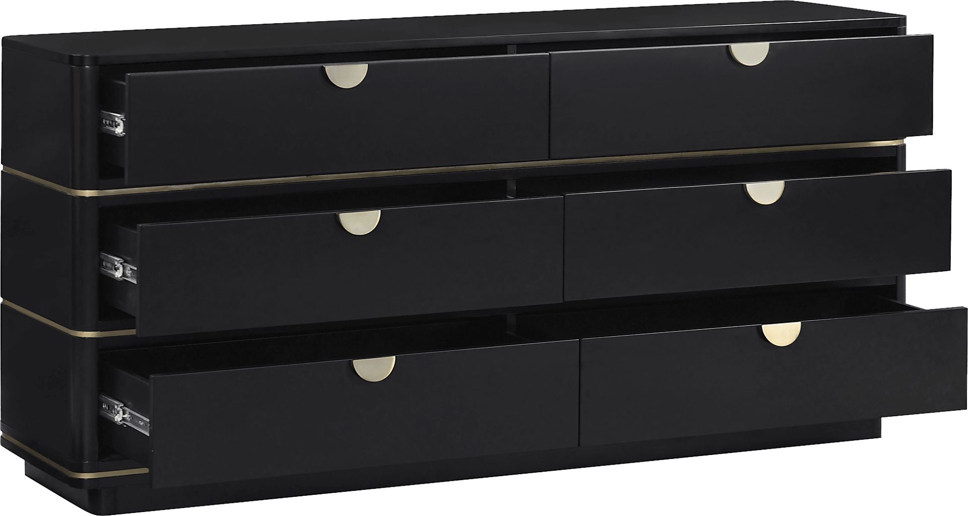 Purdon Black Dresser - Image 4