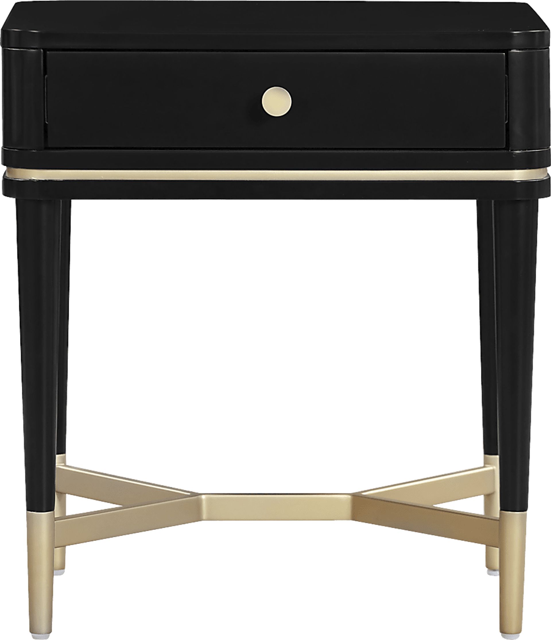 Purdon Black Nightstand - Image 3