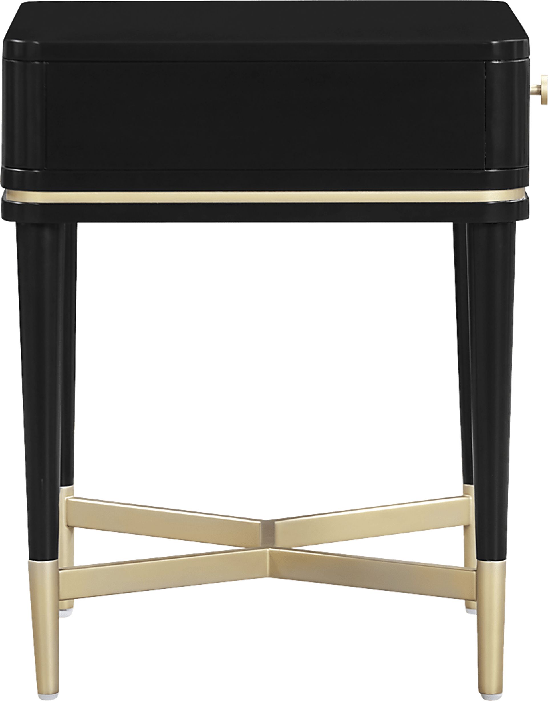 Purdon Black Nightstand - Image 4