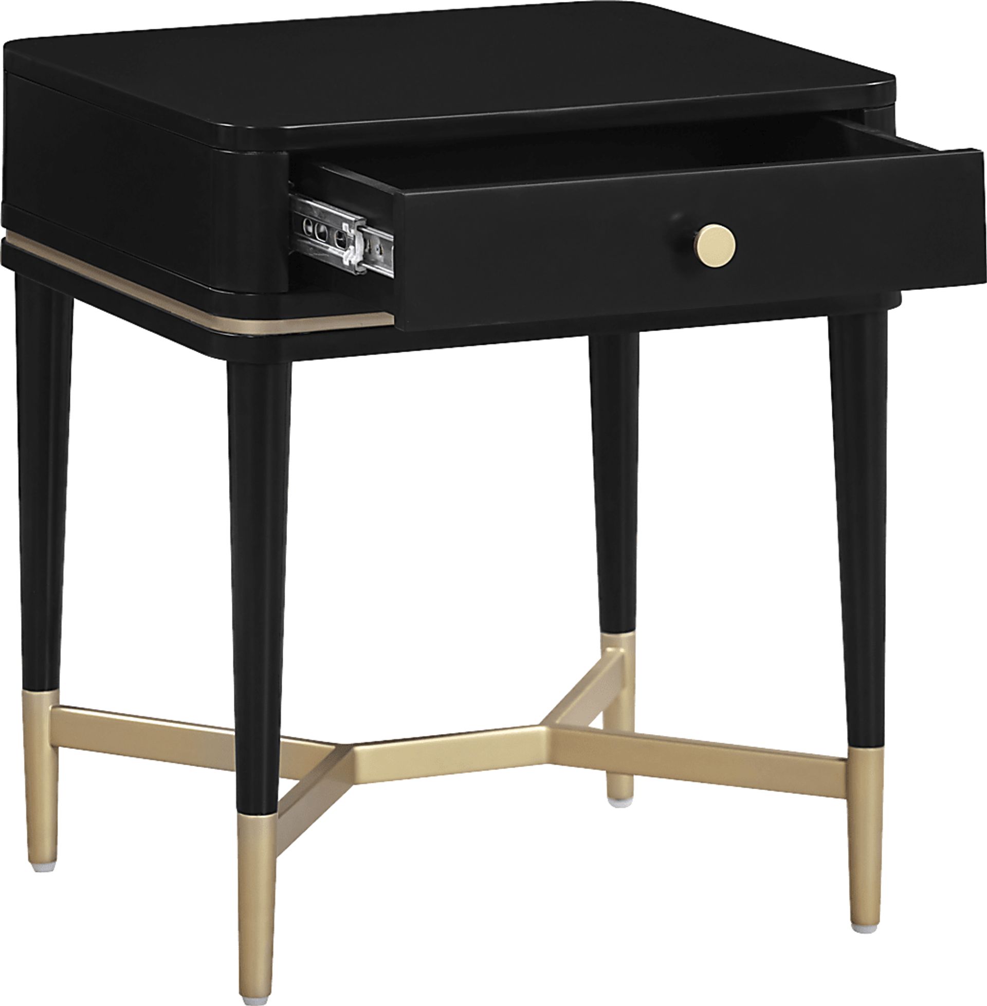 Purdon Black Nightstand - Image 6