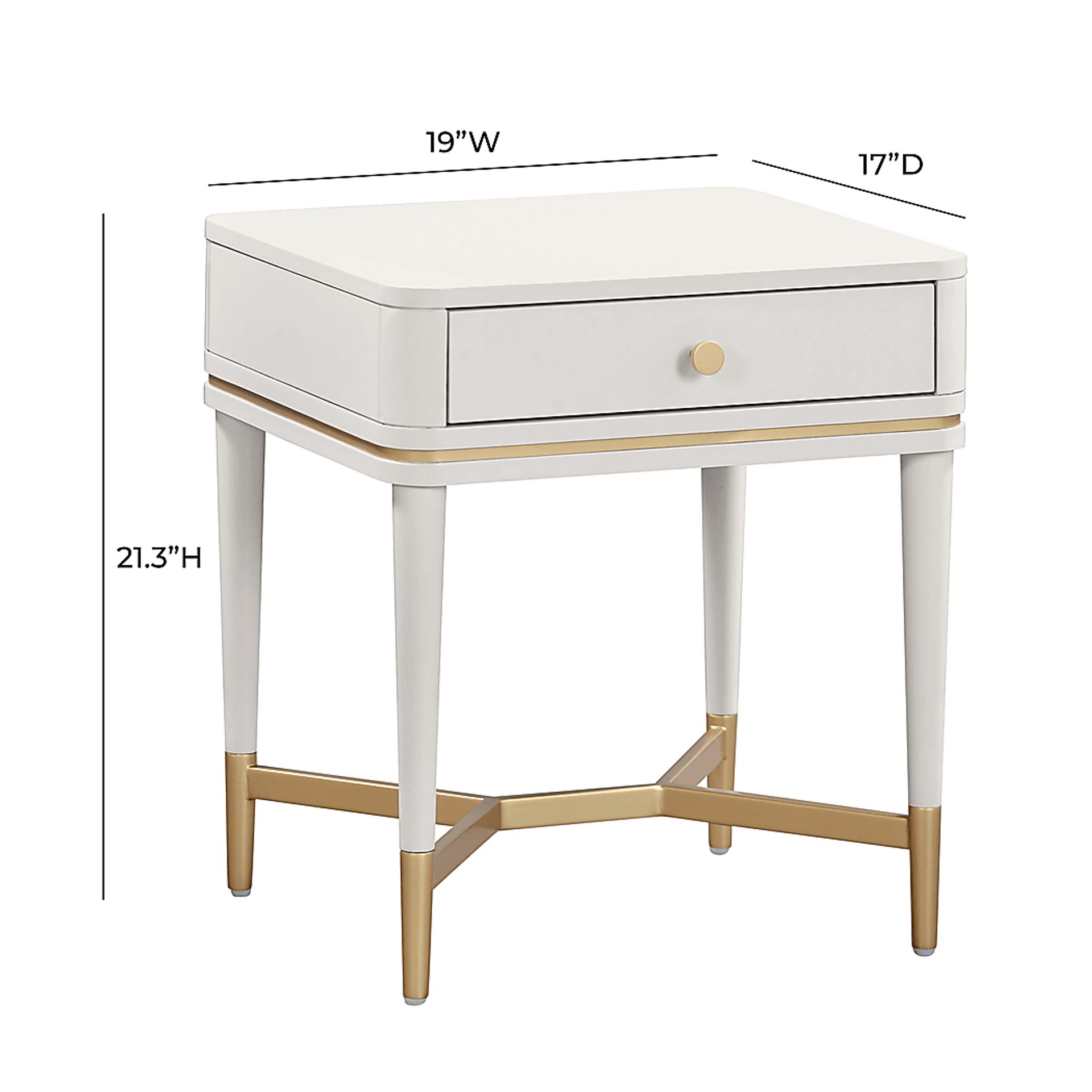 Purdon Cream Nightstand - Image 8