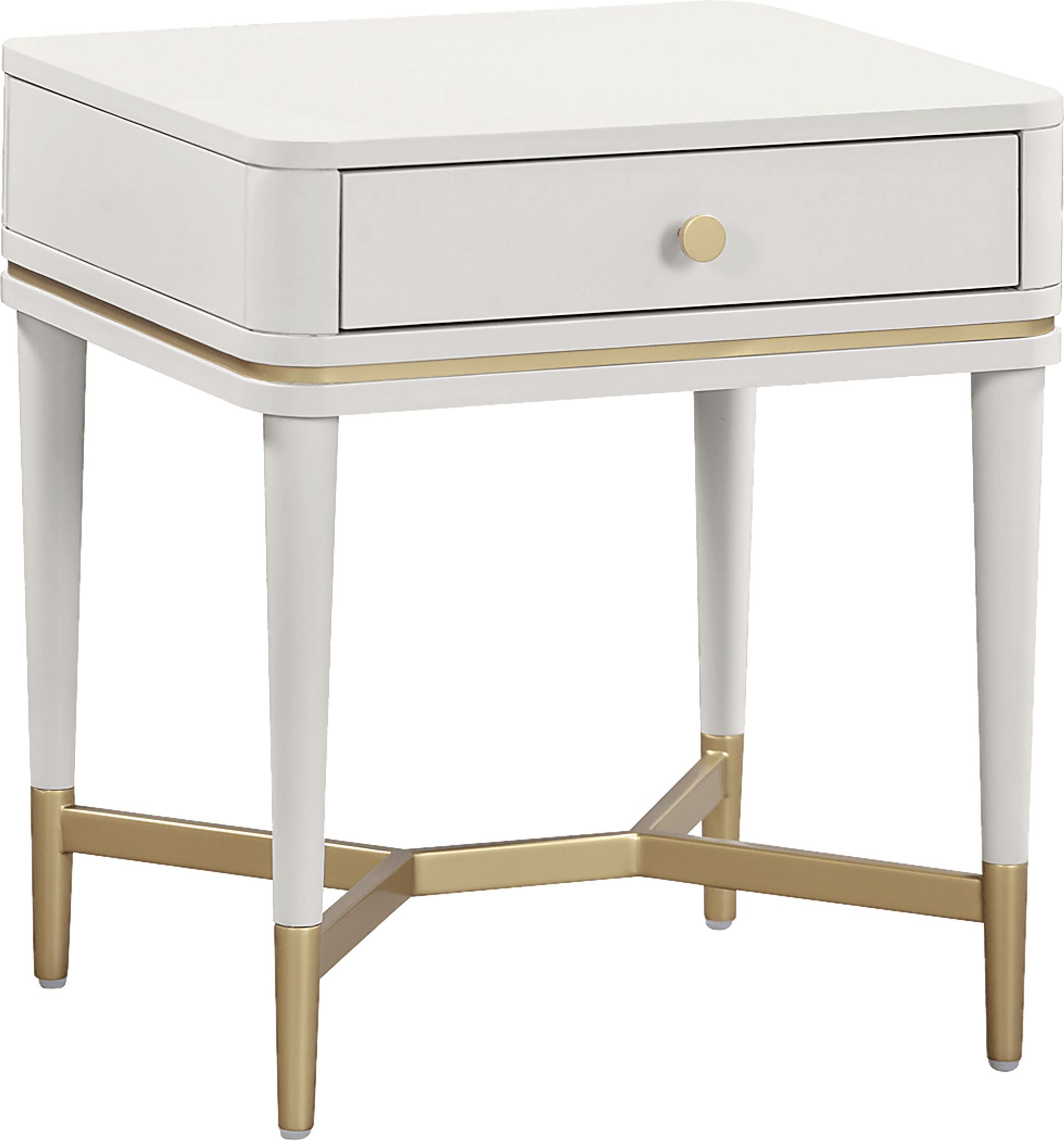 Purdon Cream Nightstand - Image 1