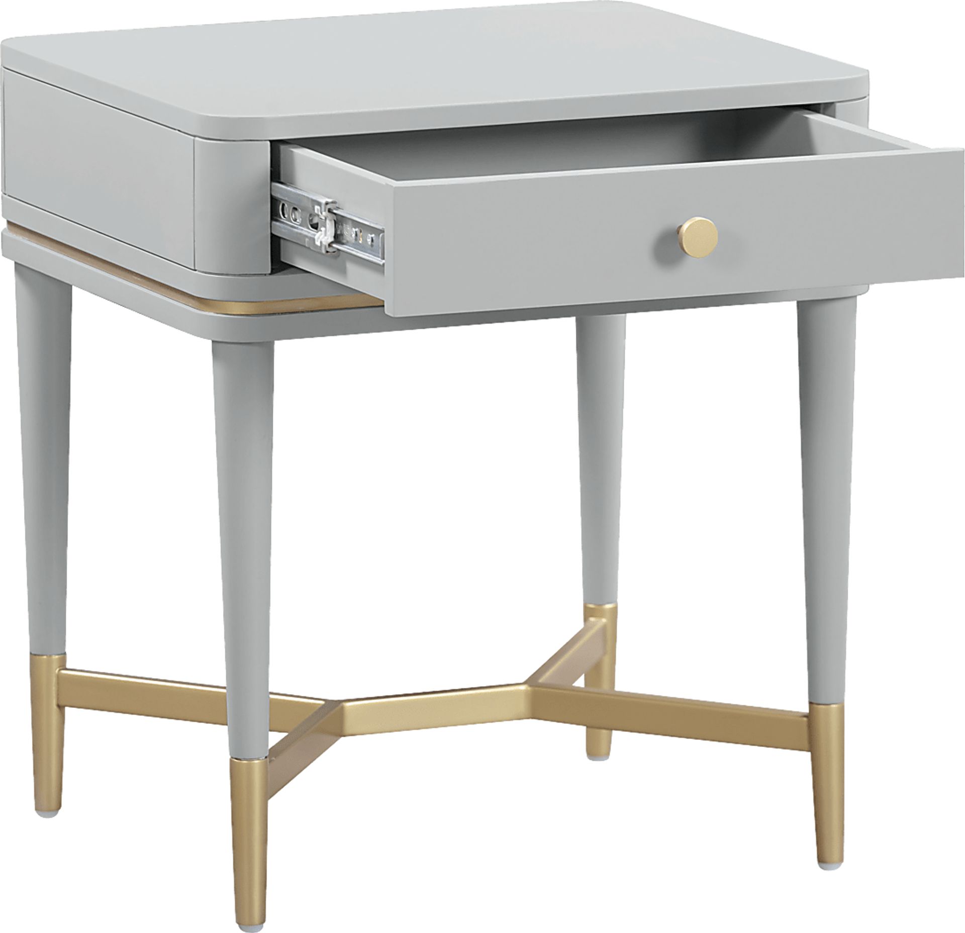 Purdon Gray Nightstand - Image 6