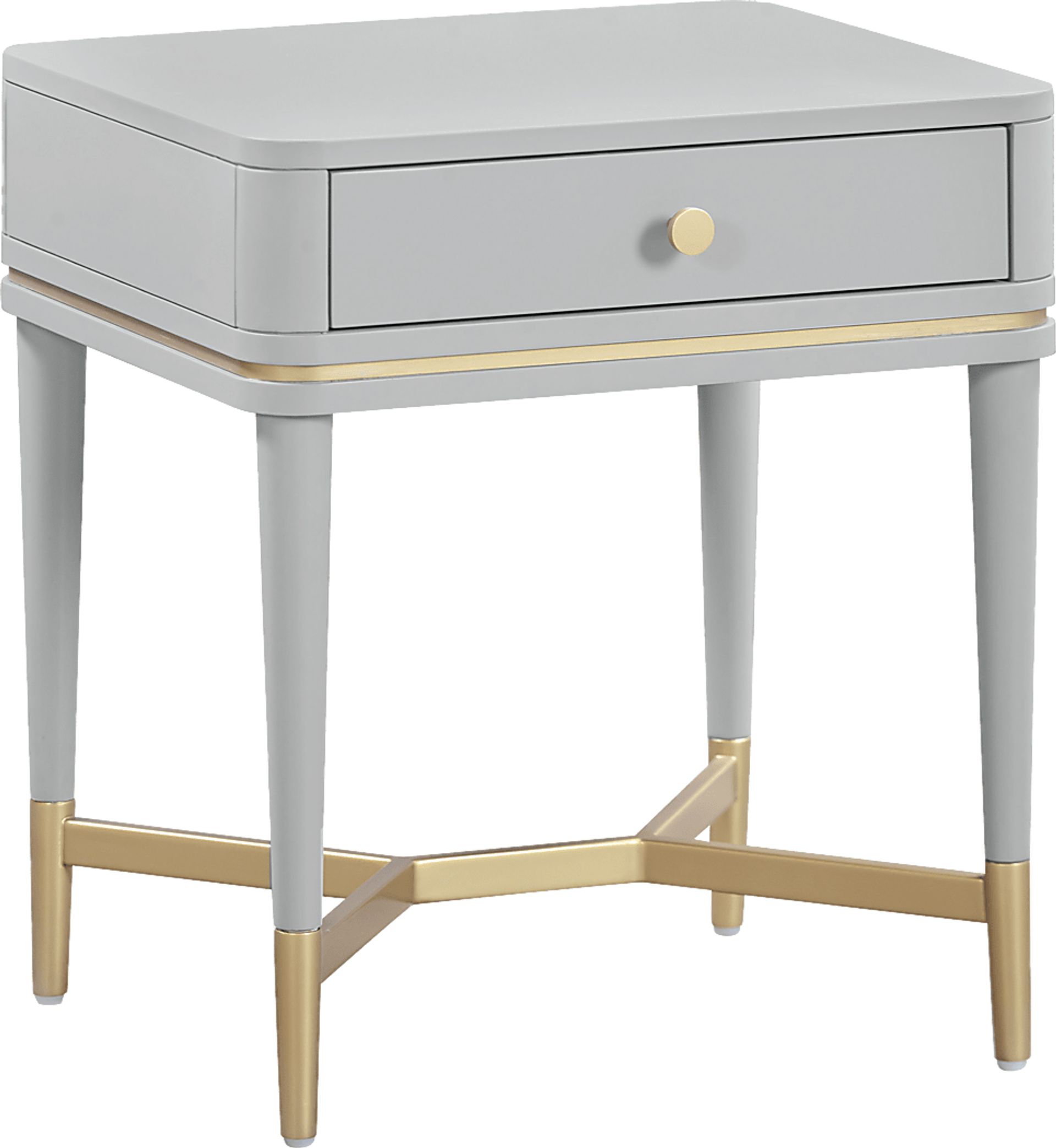 Purdon Gray Nightstand - Image 1