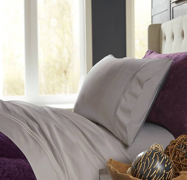 PureCare Premium Bamboo Dove Gray 3 Pc Twin Bed Sheet Set - Thumbnail - Image 3