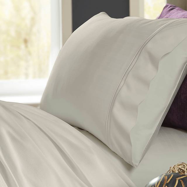 PureCare Premium Bamboo Ivory 4 Pc Full Bed Sheet Set - Thumbnail - Image 2