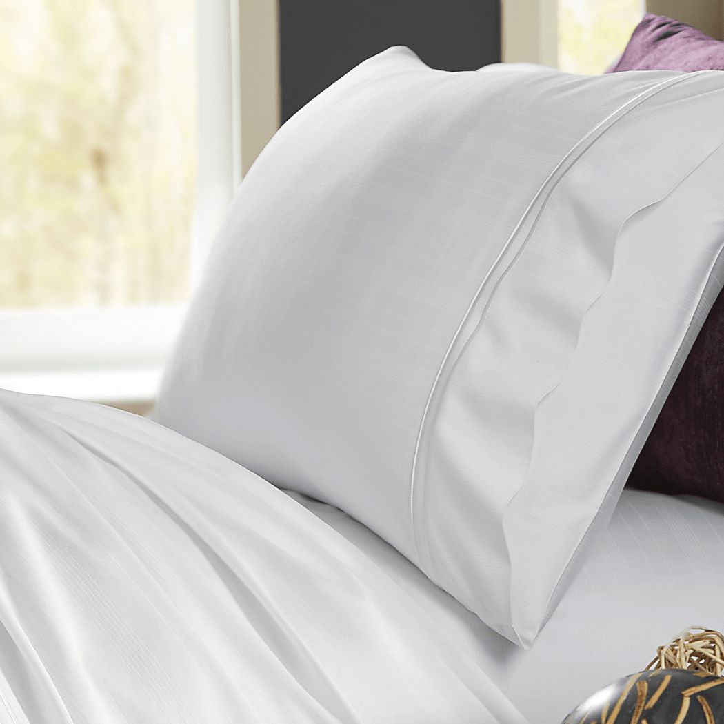 PureCare Premium Bamboo White 3 Pc Twin Bed Sheet Set - Thumbnail 2