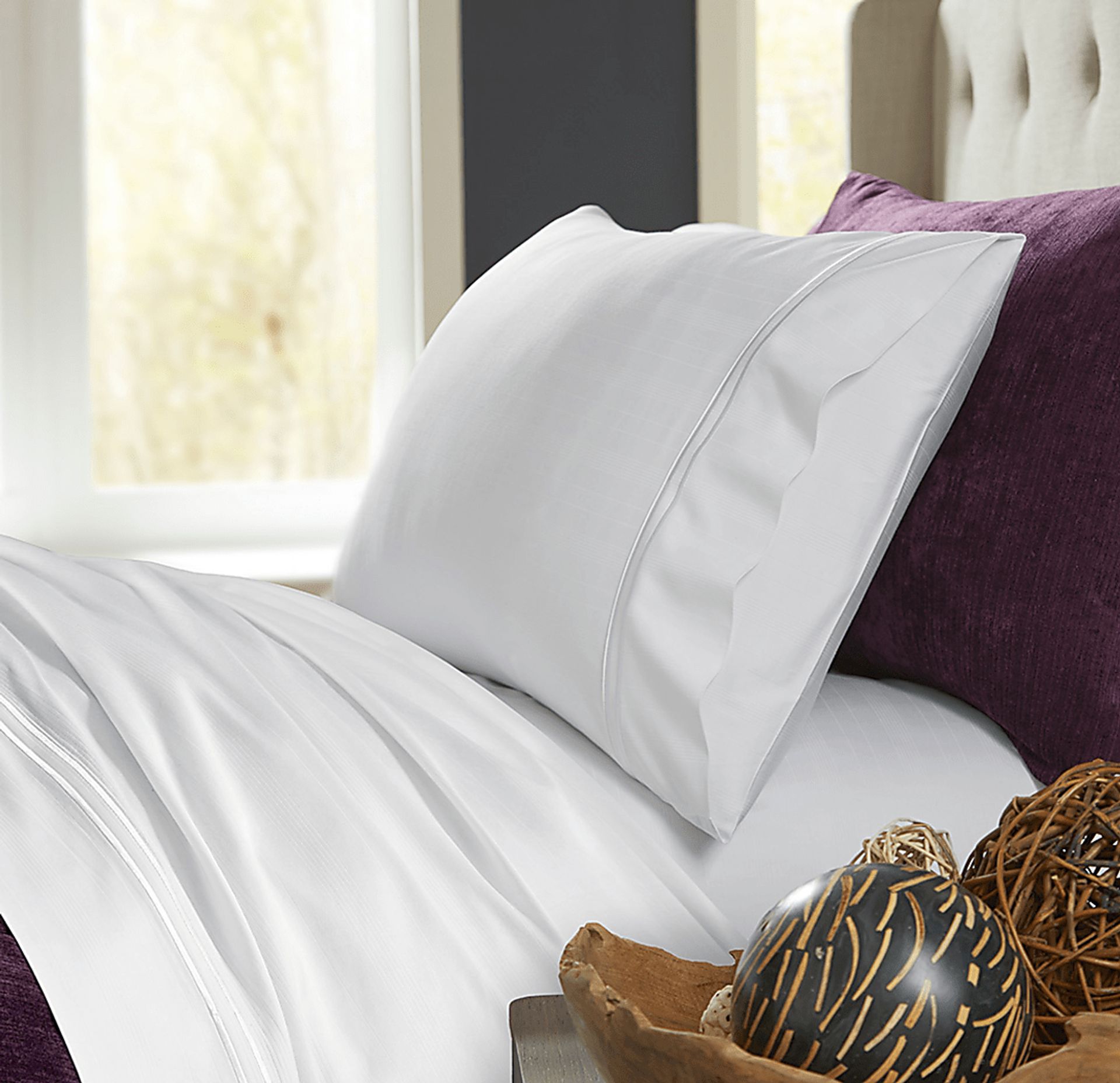 PureCare Premium Bamboo White 3 Pc Twin XL Bed Sheet Set - Image 3