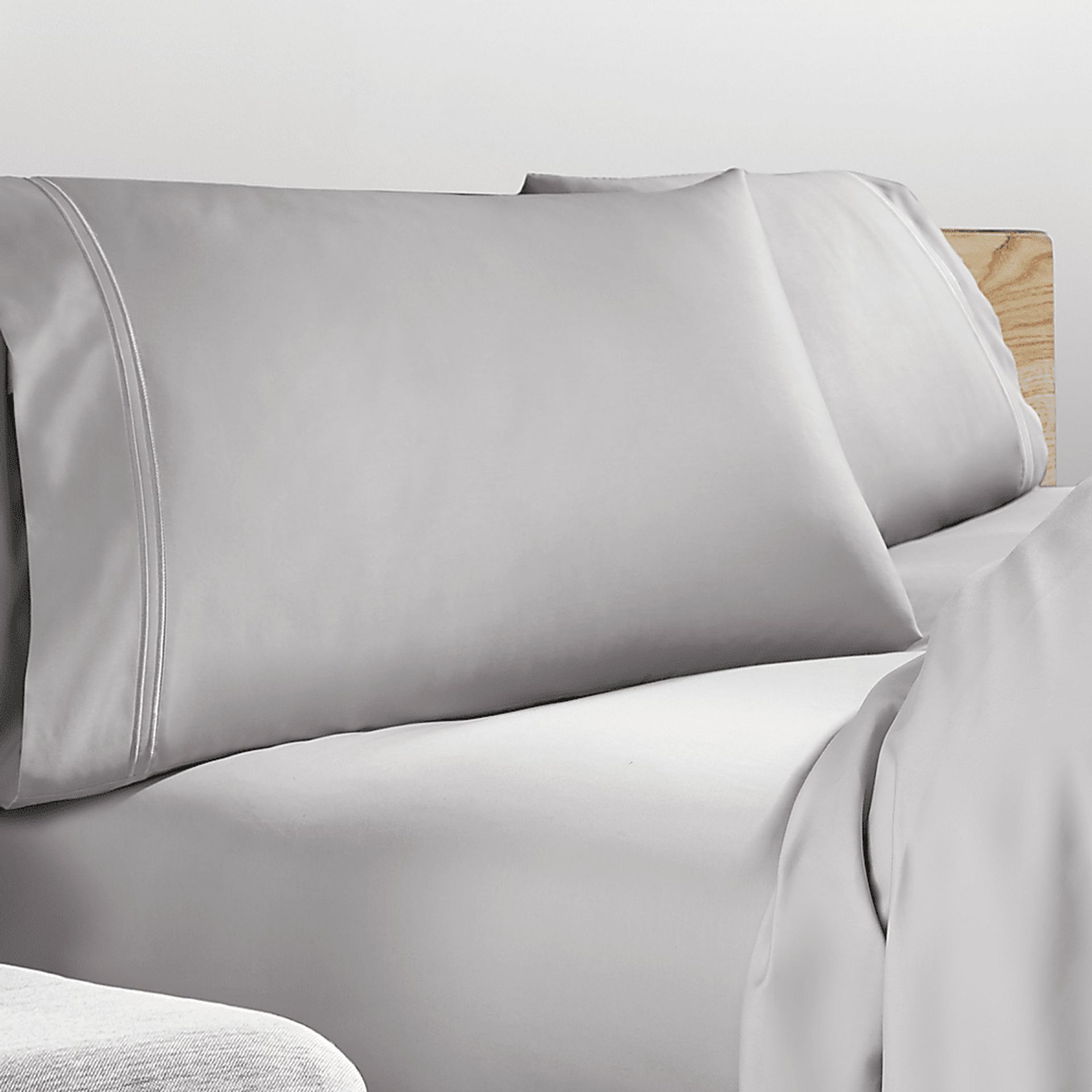 PureCare Premium Refreshing Lyocell Dove Gray 3 Pc Twin XL Bed Sheet Set - Image 2