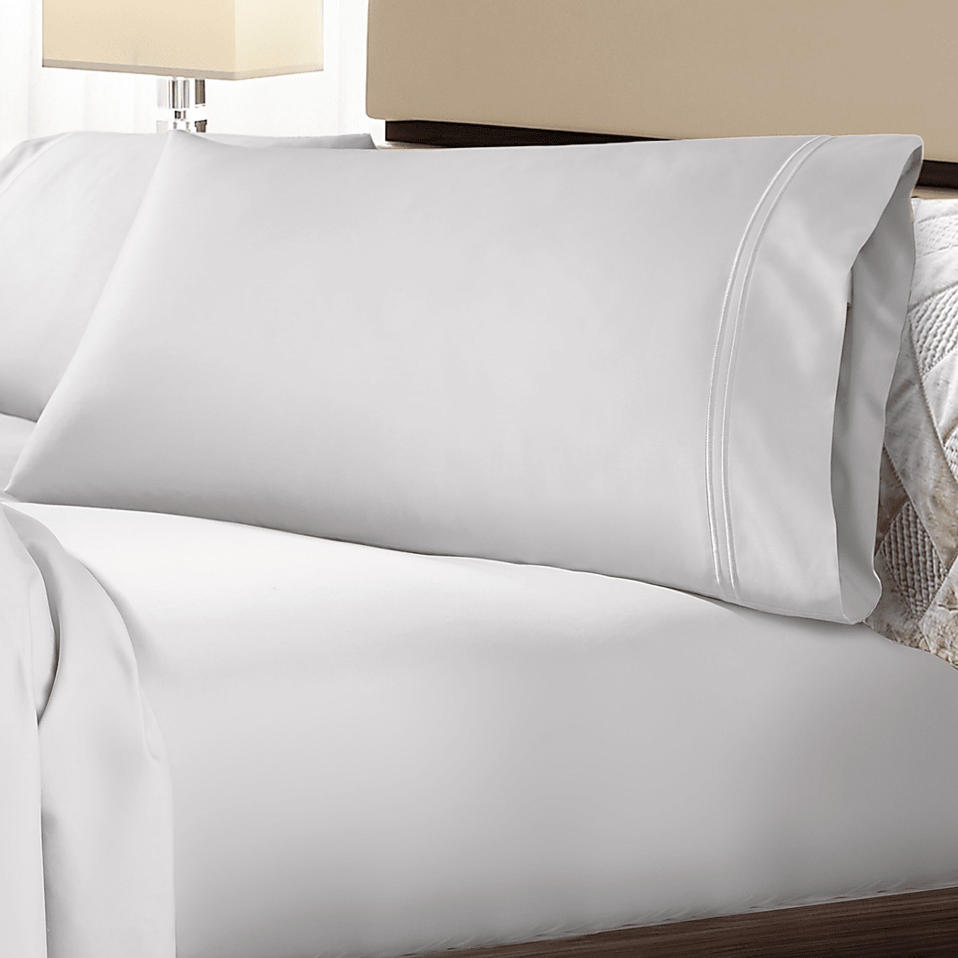 PureCare Premium Soft Touch White 3 Pc Twin XL Bed Sheet Set - Image 3