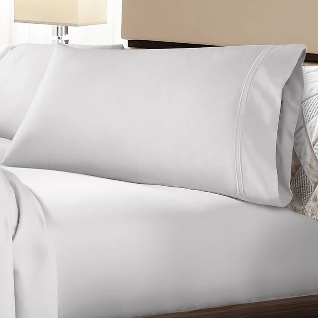PureCare Premium Soft Touch White 4 Pc Queen Bed Sheet Set - Thumbnail - Image 3