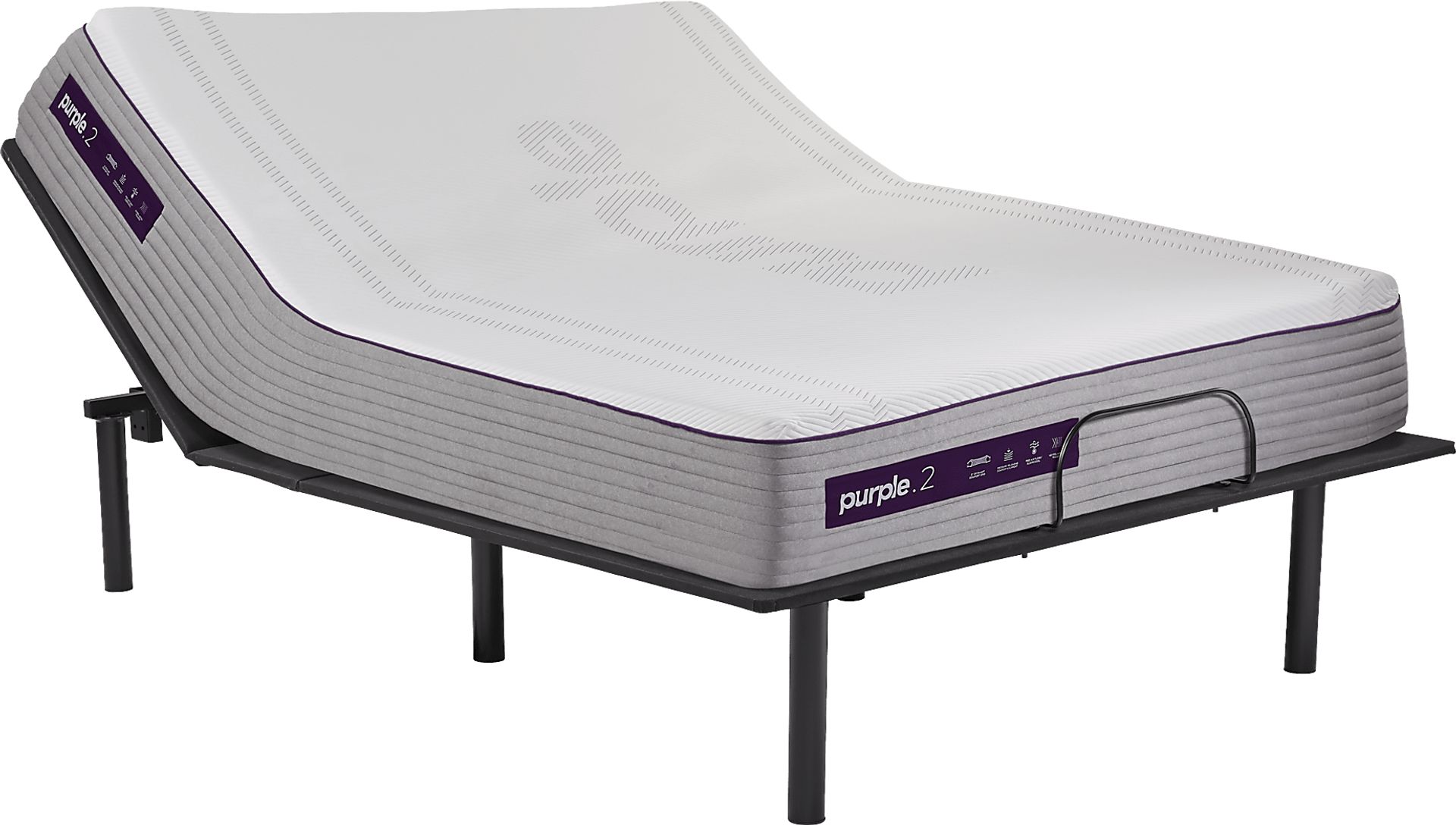 Purple Hybrid 2 King Mattress with RTG Sleep 2000 Adjustable Base - Image 1