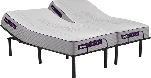 Purple Hybrid 2 Split King Mattress with RTG Sleep 2000 Adjustable Base - Thumbnail - Image 1