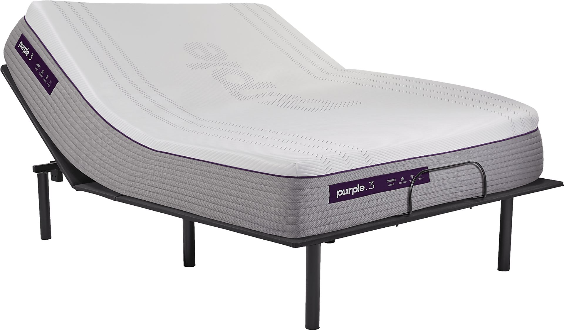 Purple Hybrid Premier 3 King Mattress with Head Up Only Base - Image 1