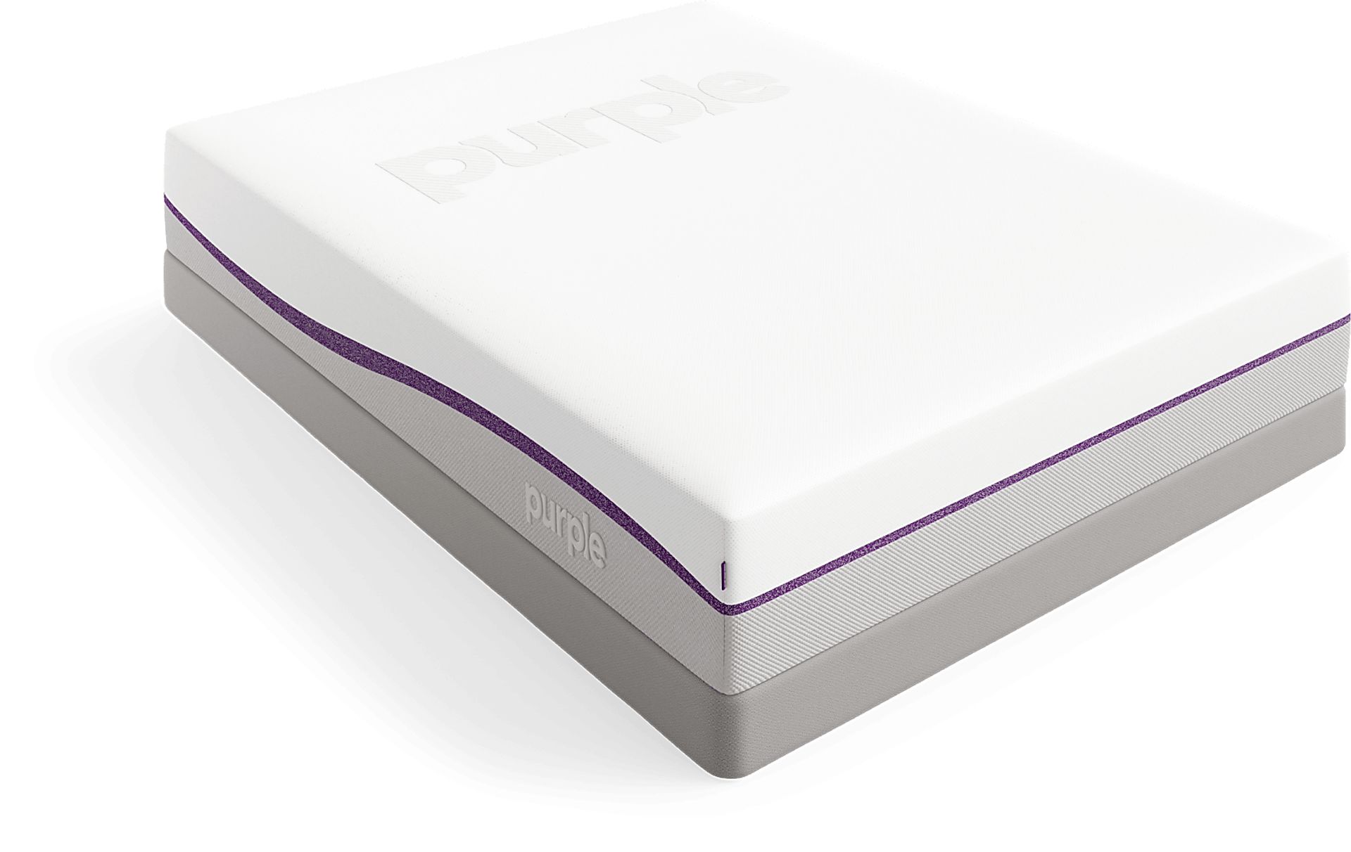 Purple Plus Low Profile Queen Mattress Set - Image 1