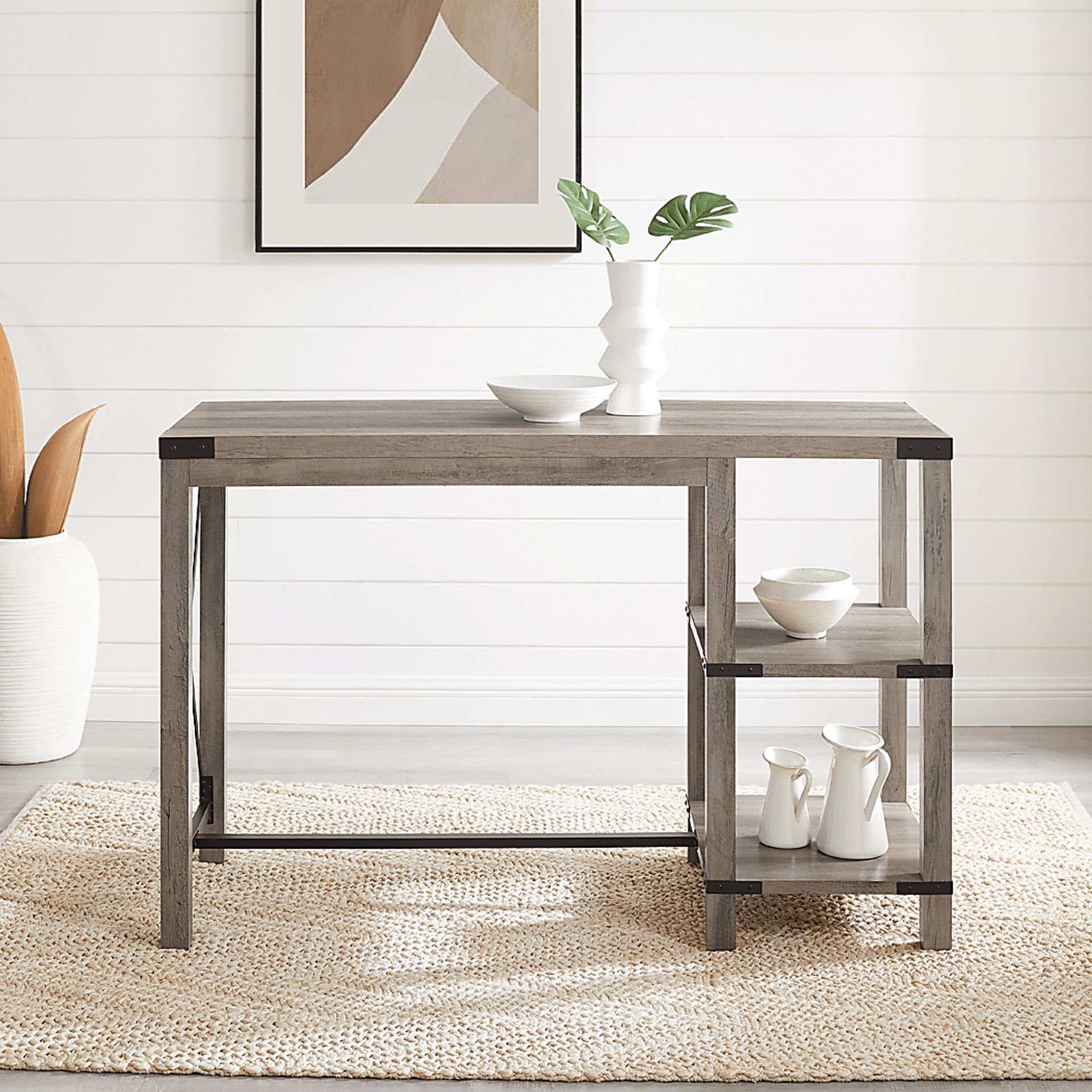 Purston Gray Kitchen Island - Image 6